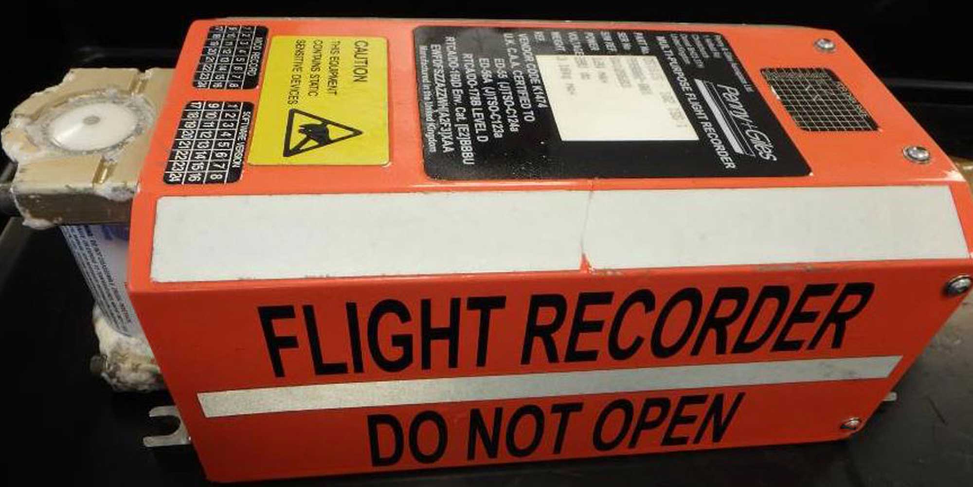 The multipurpose flight recorder was recovered 10 days after the accident.