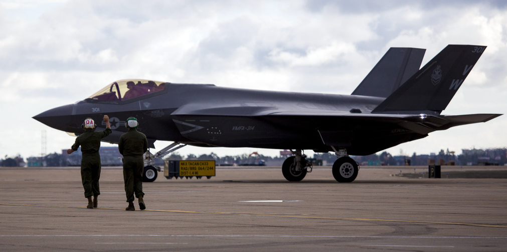 F-35C on ramp