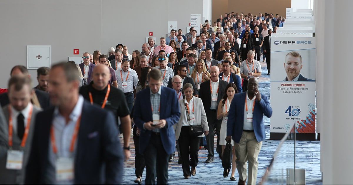 NBAA-BACE 2025 crowd