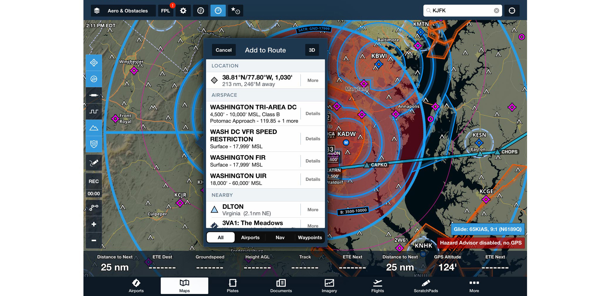 ForeFlight frequencies