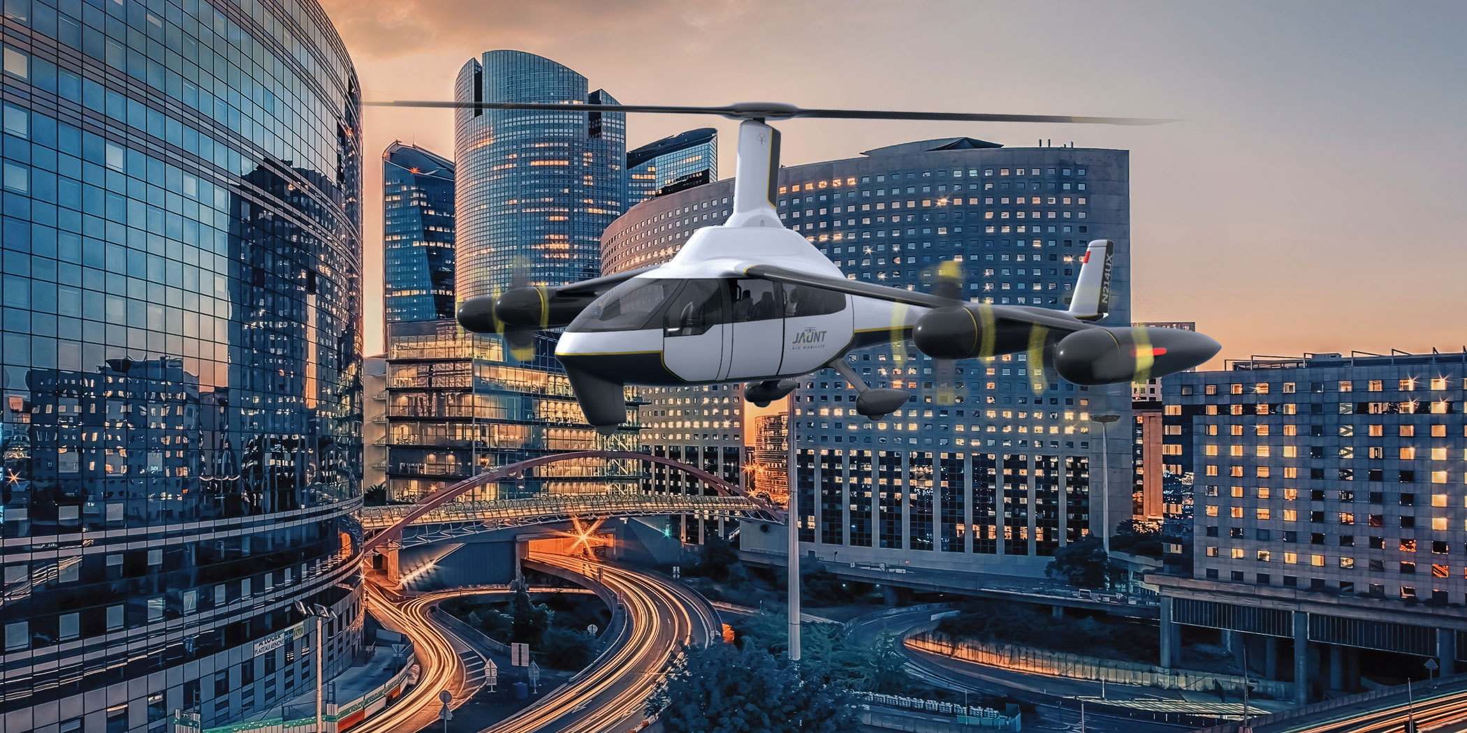 Jaunt Air Mobility is targeting test flights of its Journey eVTOL aircraft in 2023, followed by production and entry into service in 2026.