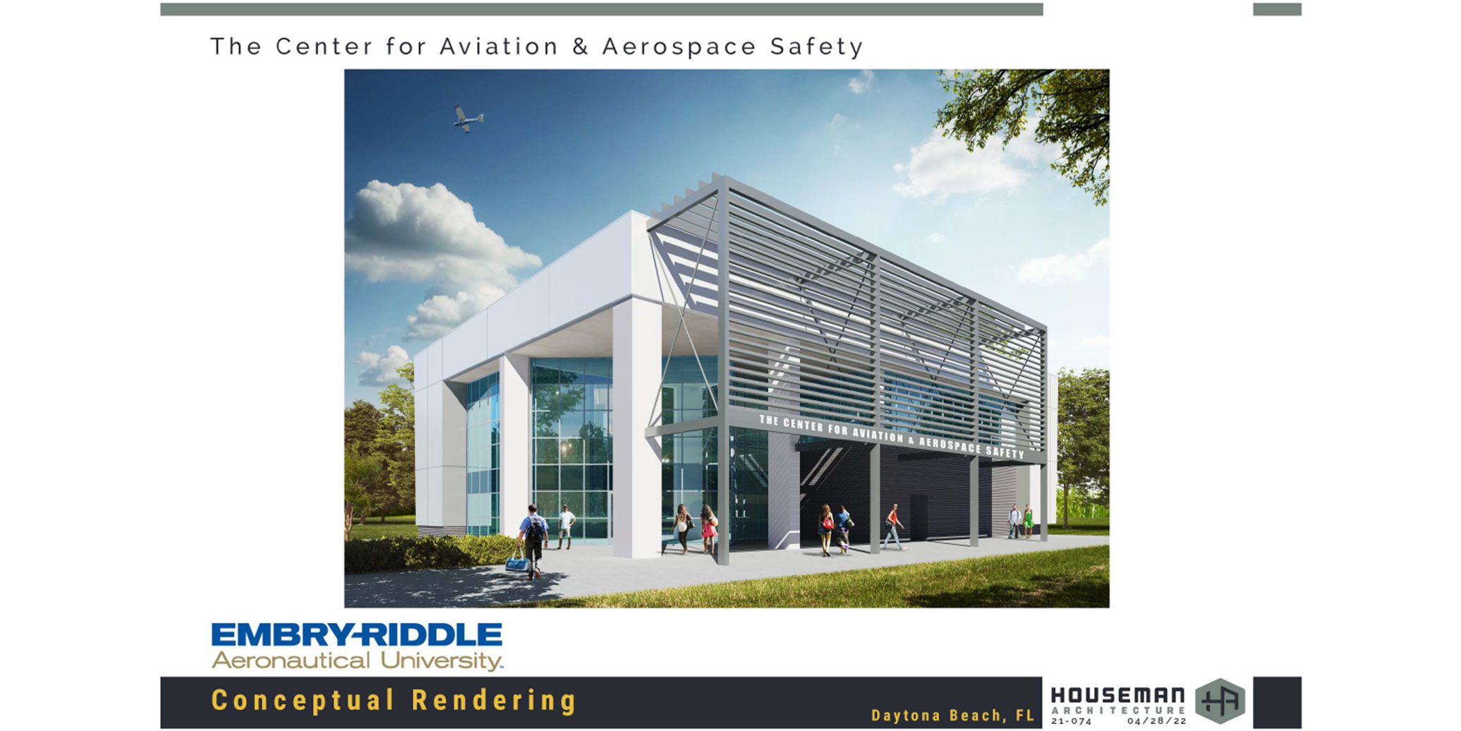 Rendering of Embry-Riddle’s Center for Aviation and Aerospace Safety