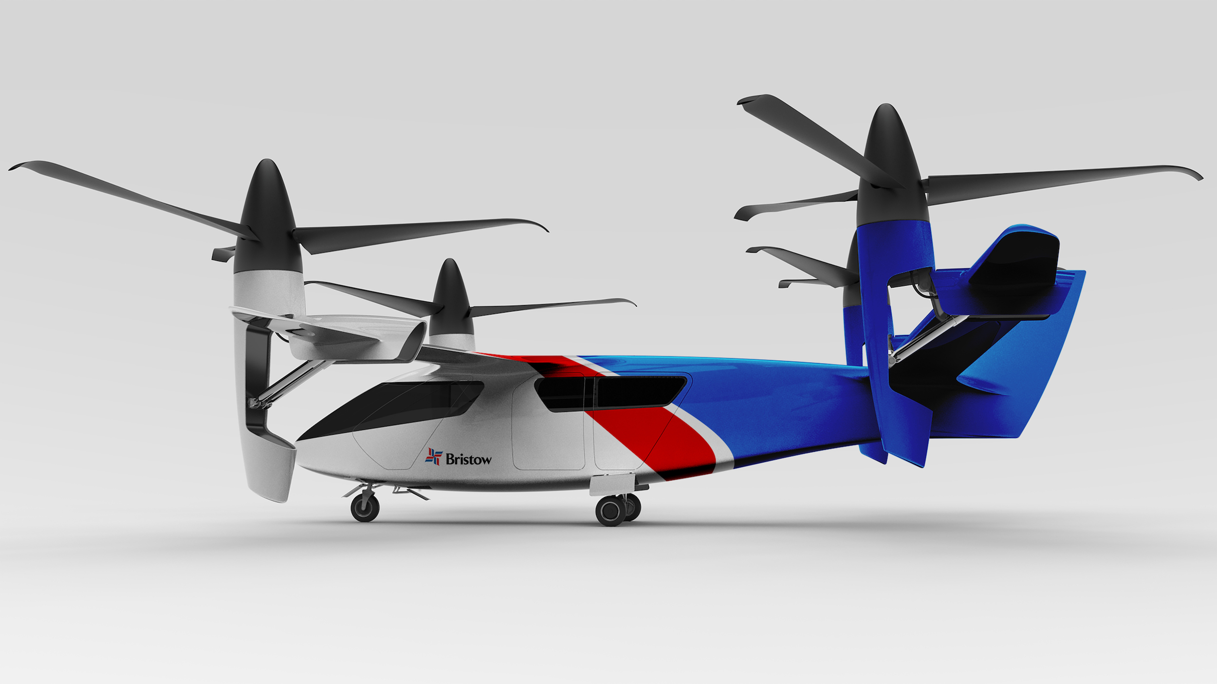 Helicopter operator Bristow intends to operate eVTOL aircraft, including Overair's new model.