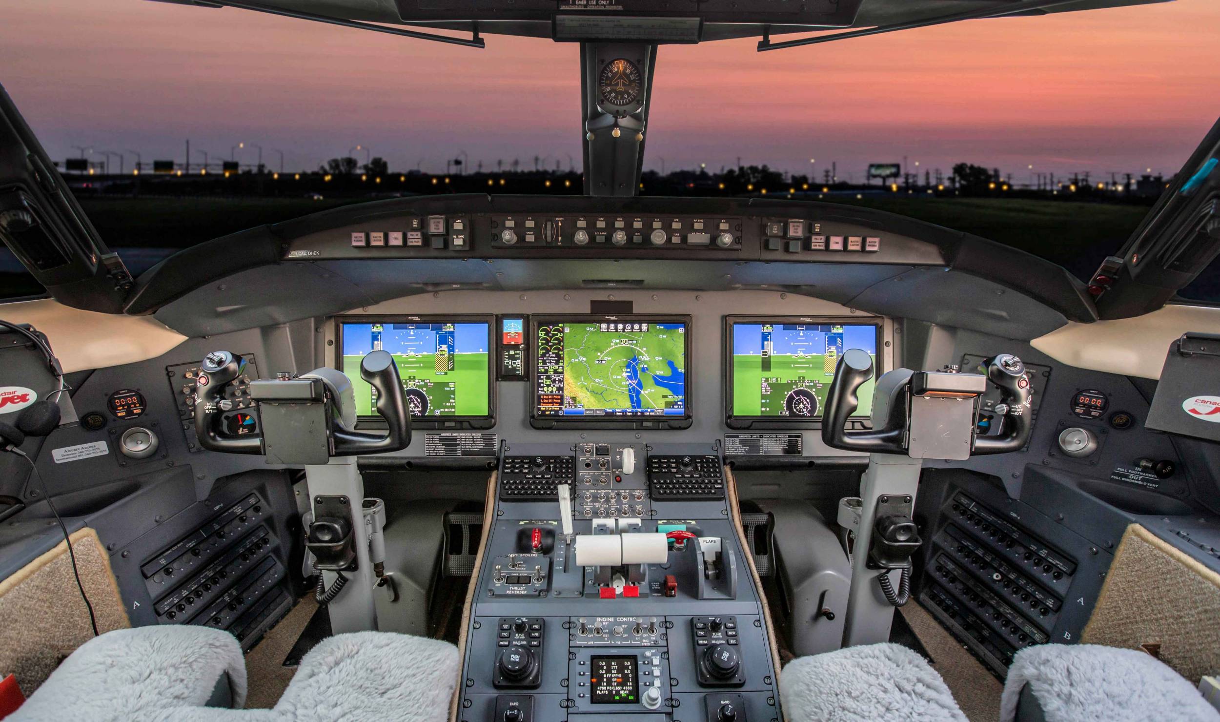 Collins Pro Line Fusion avionics business jet