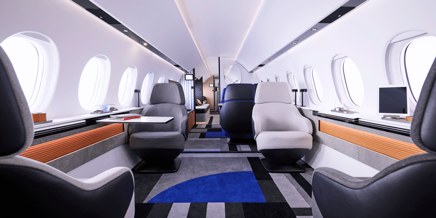 Dassault’s Falcon 10X cabin mockup