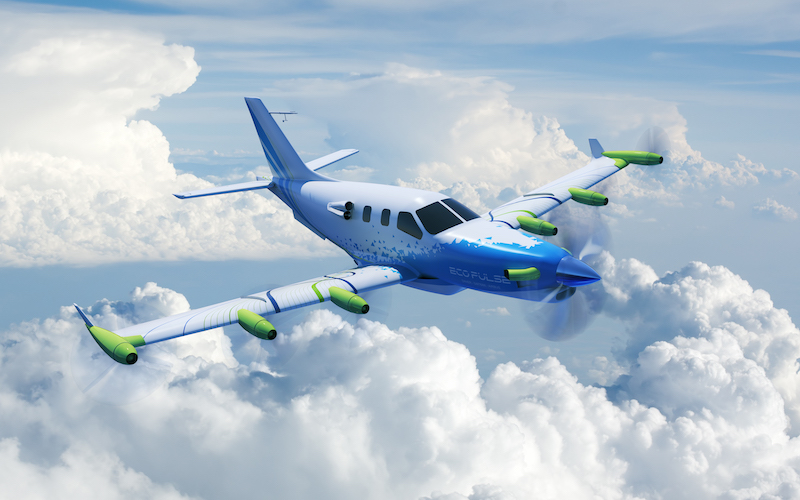 EcoPulse electric business airplane