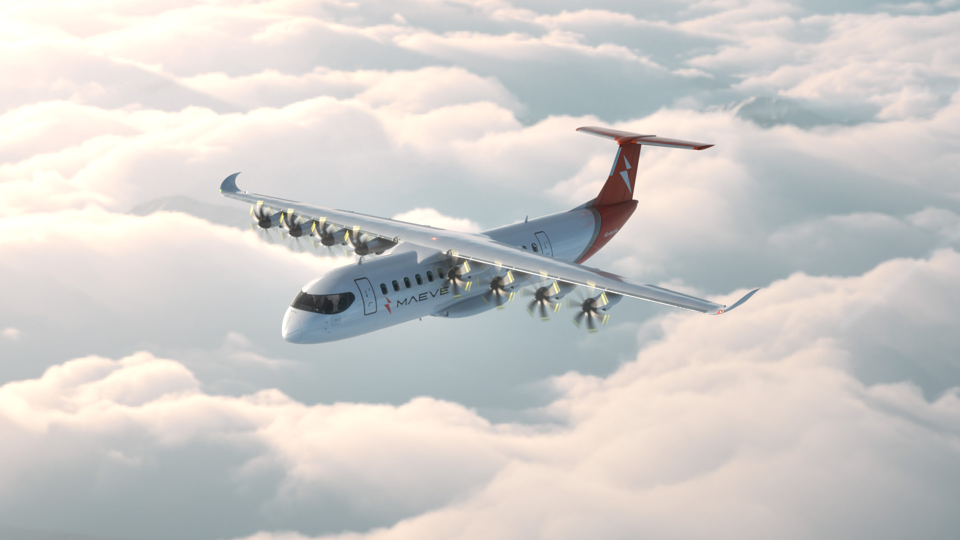 The Maeve 01 all-electric regional airliner