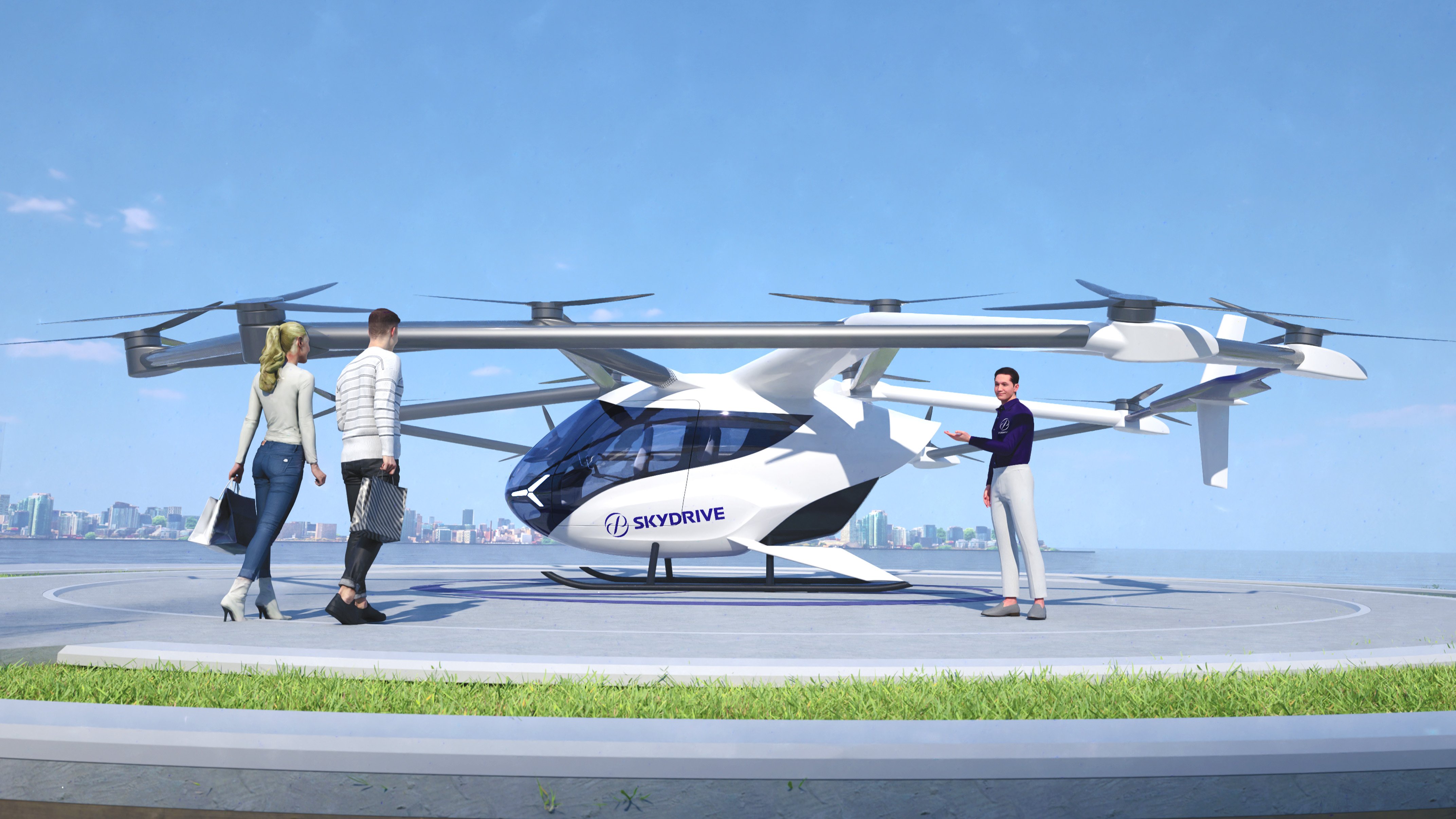 SkyDrive is developing a three-seat eVTOL aircraft.