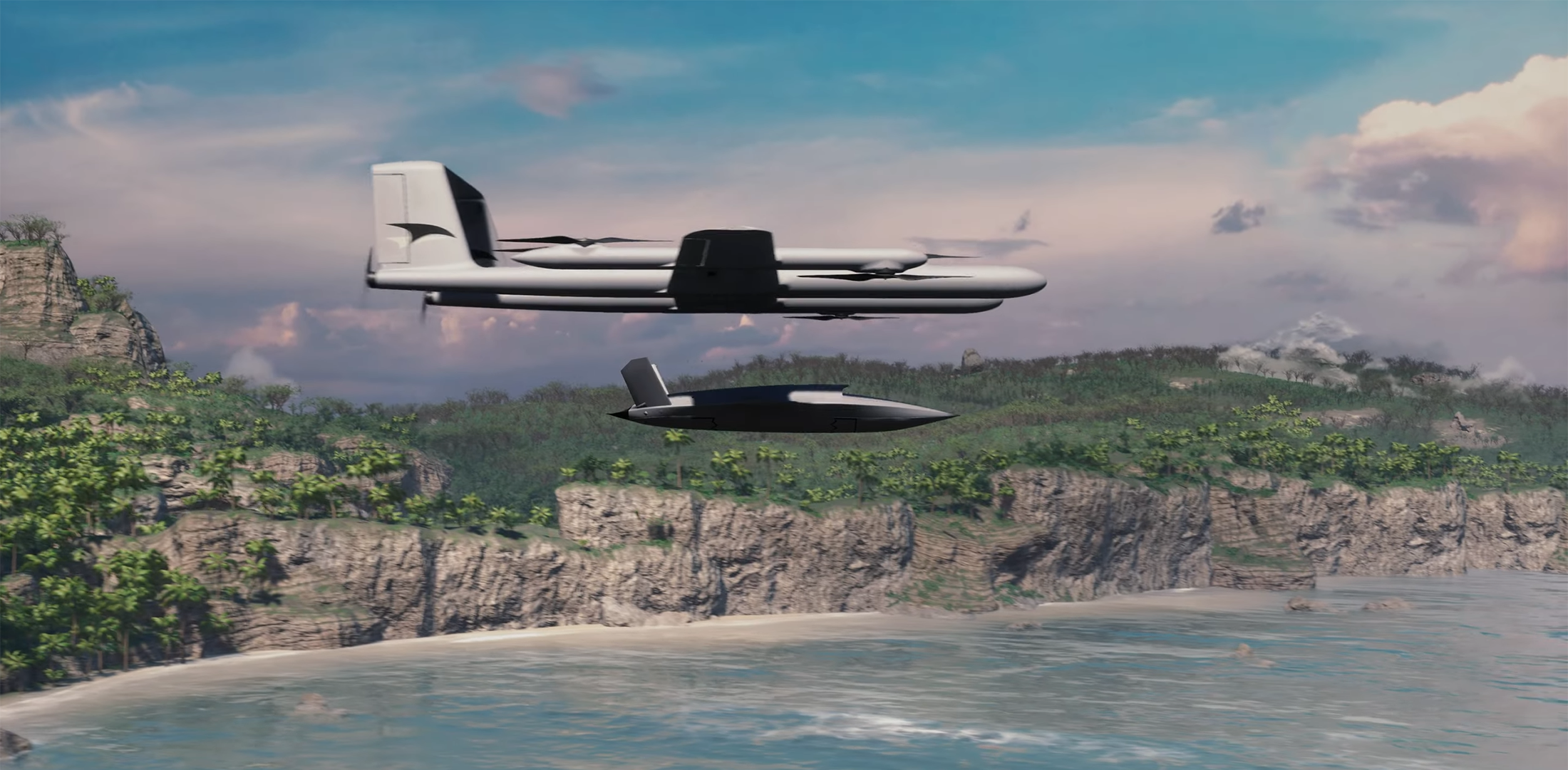 A digital rendering of Talyn's eVTOL concept in flight