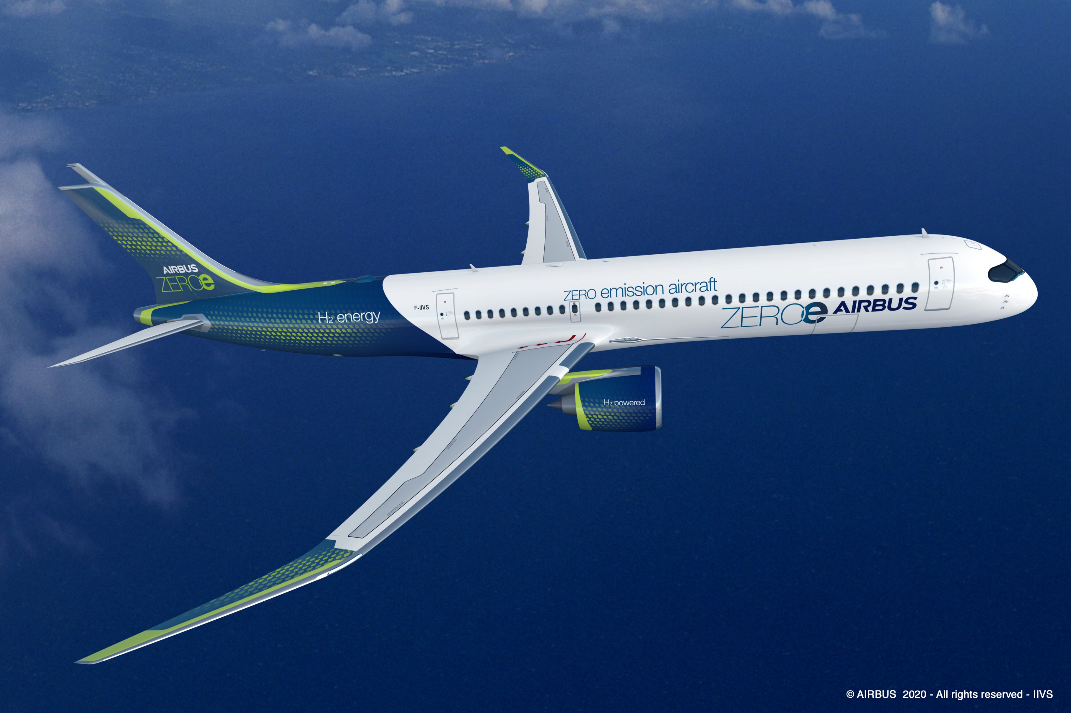 Airbus is assessing three hydrogen-powered airliner concepts under its ZeroE project.