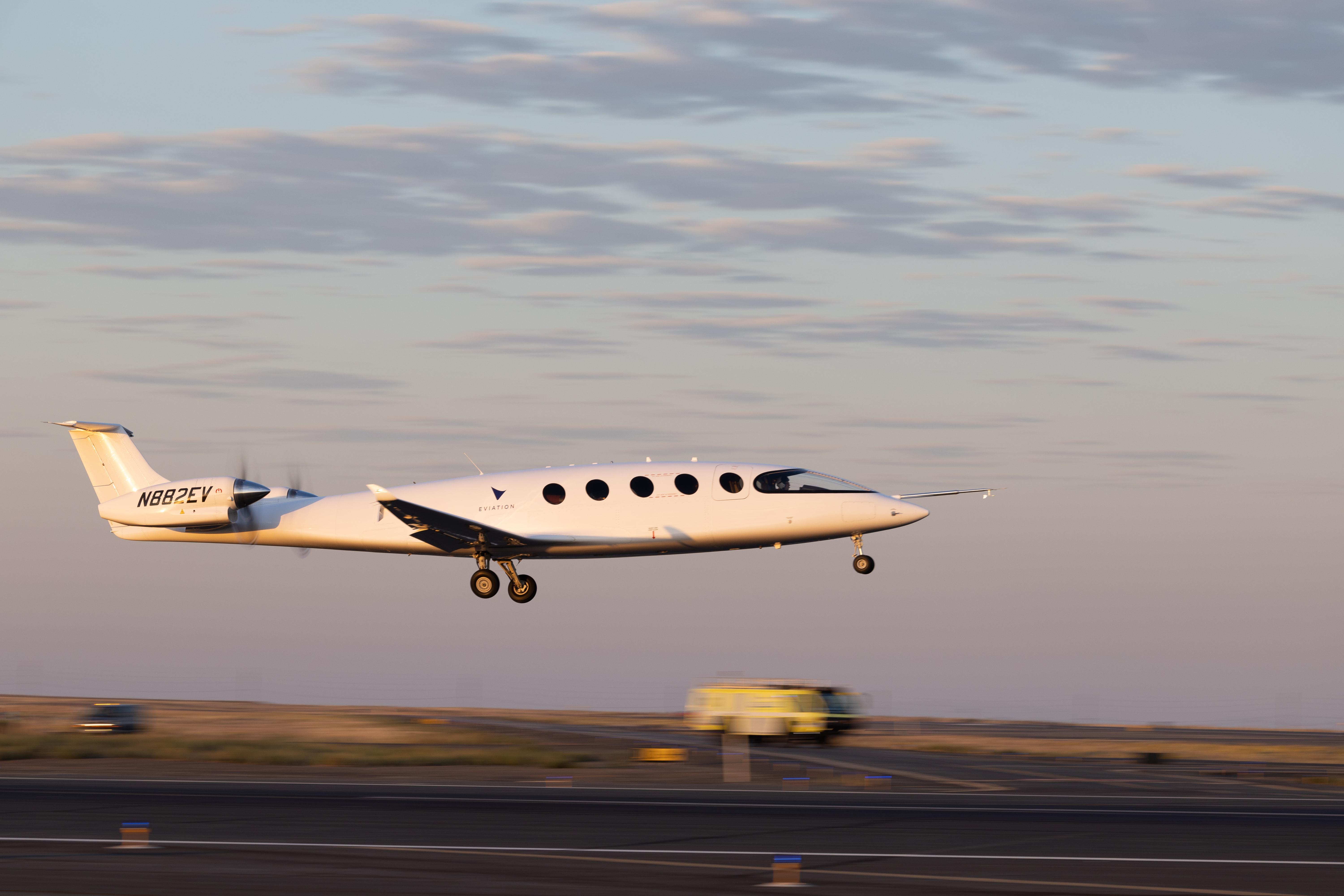 Eviation's Alice electric aircraft made its first flight from Moses Lake in Washington state on September 27, 2022.