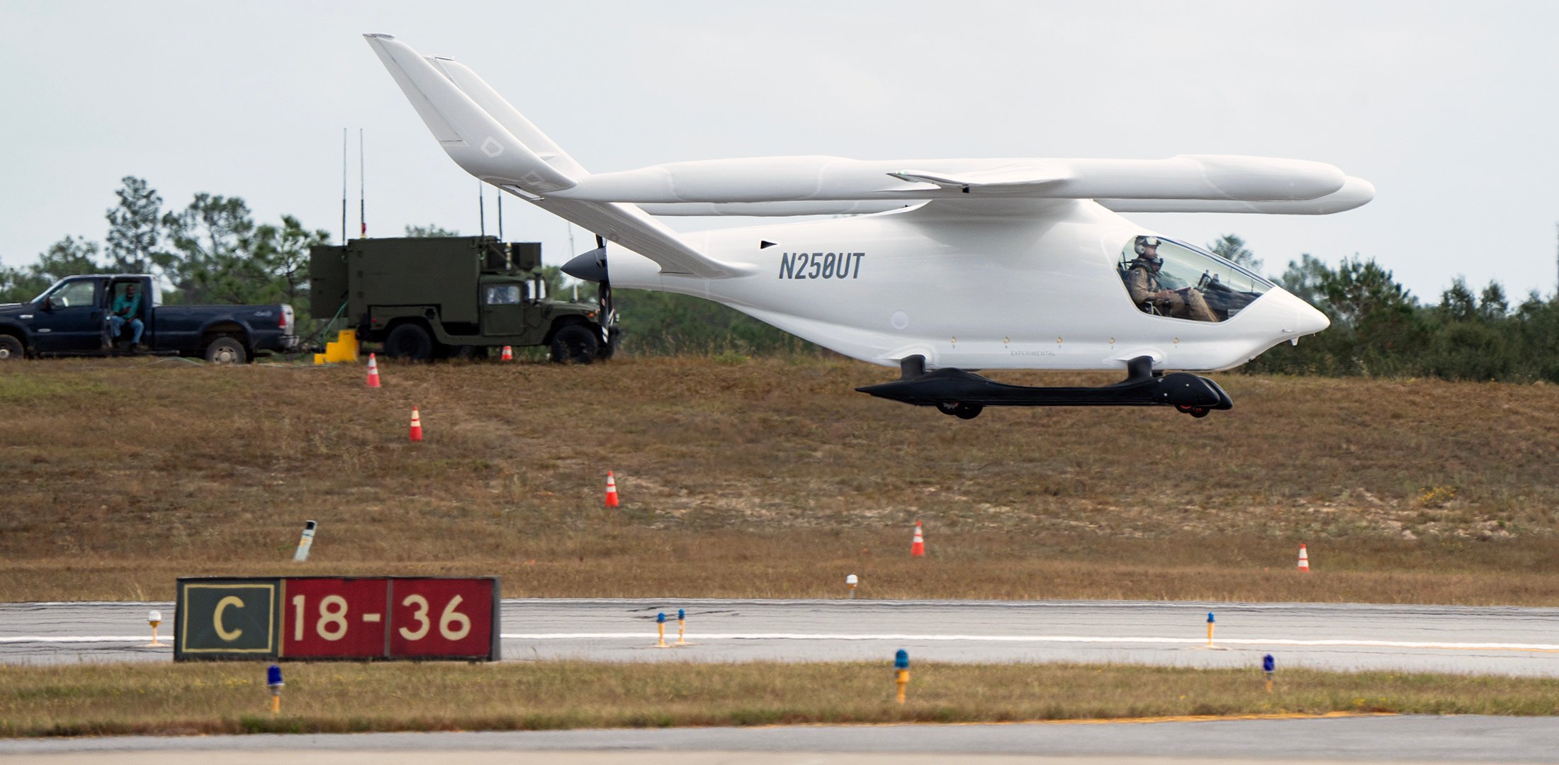 Beta Technologies' Alia prototype lands at Duke Airfield