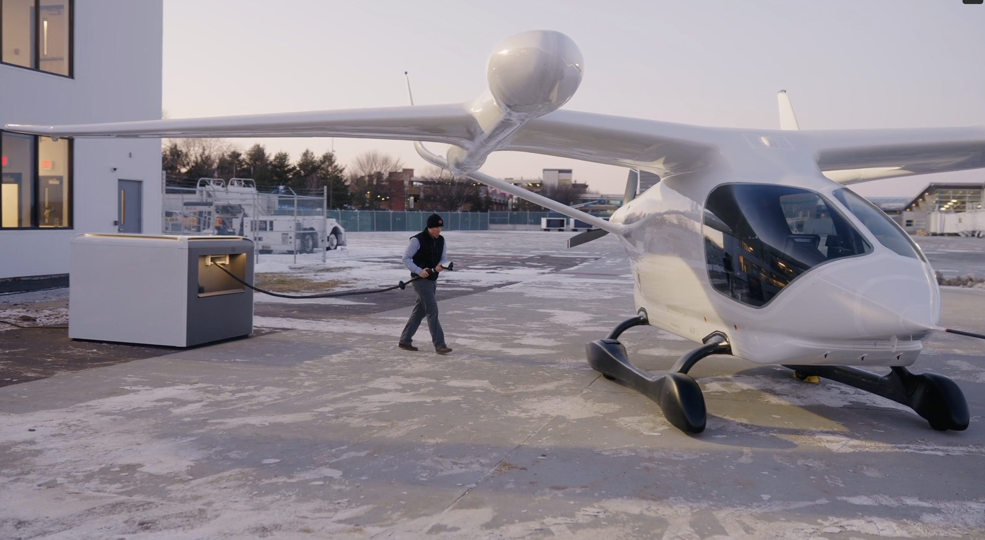 Beta is developing charging infrastructure for its Alia 250 eVTOL aircraft.