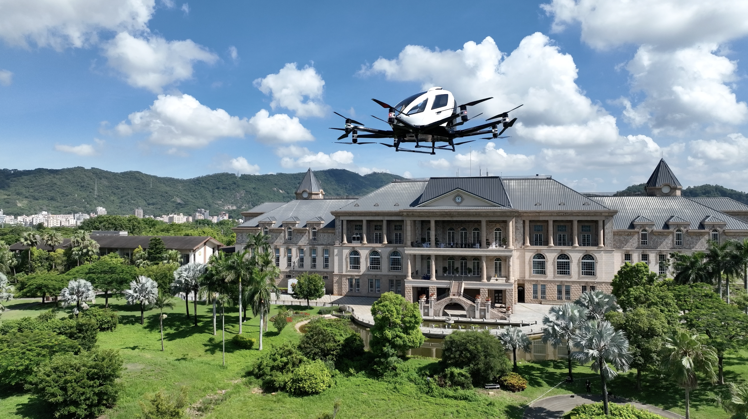 EHang is developing eVTOL air services at Shenzhen in China.