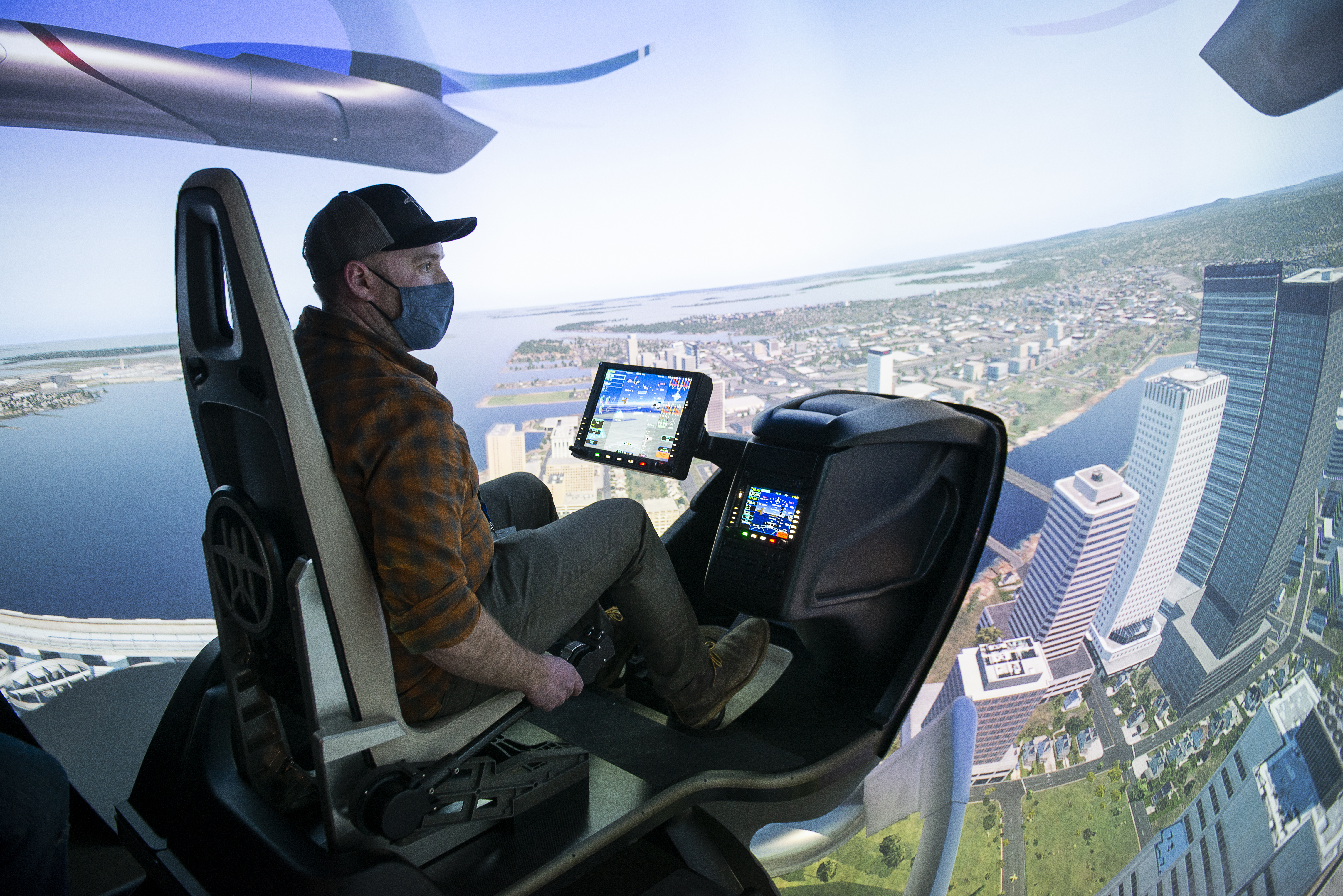 Beta Technologies has its own eVTOL aircraft flight training simulator.