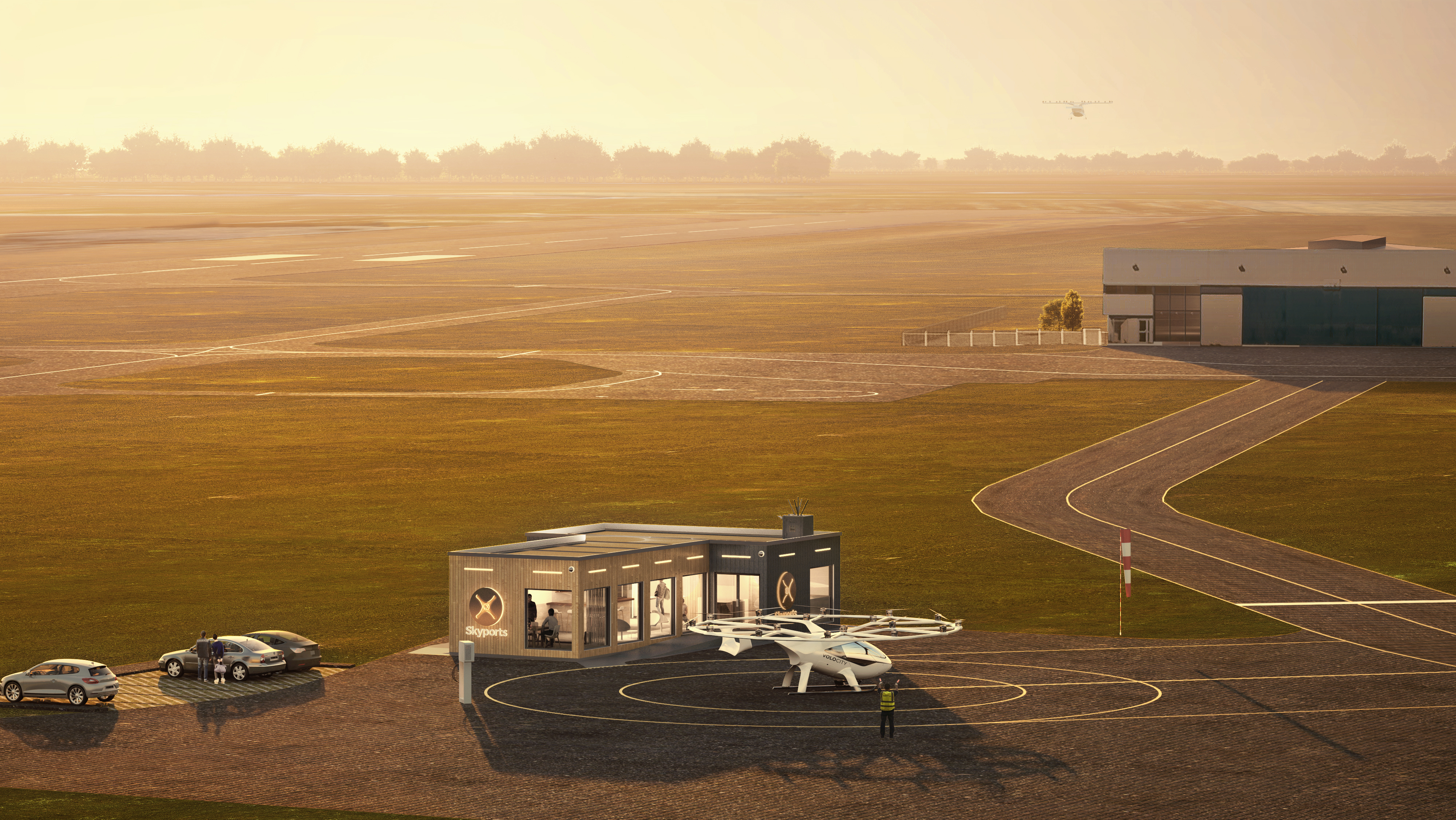 Skyports vertiport at Cergy-Pointoise