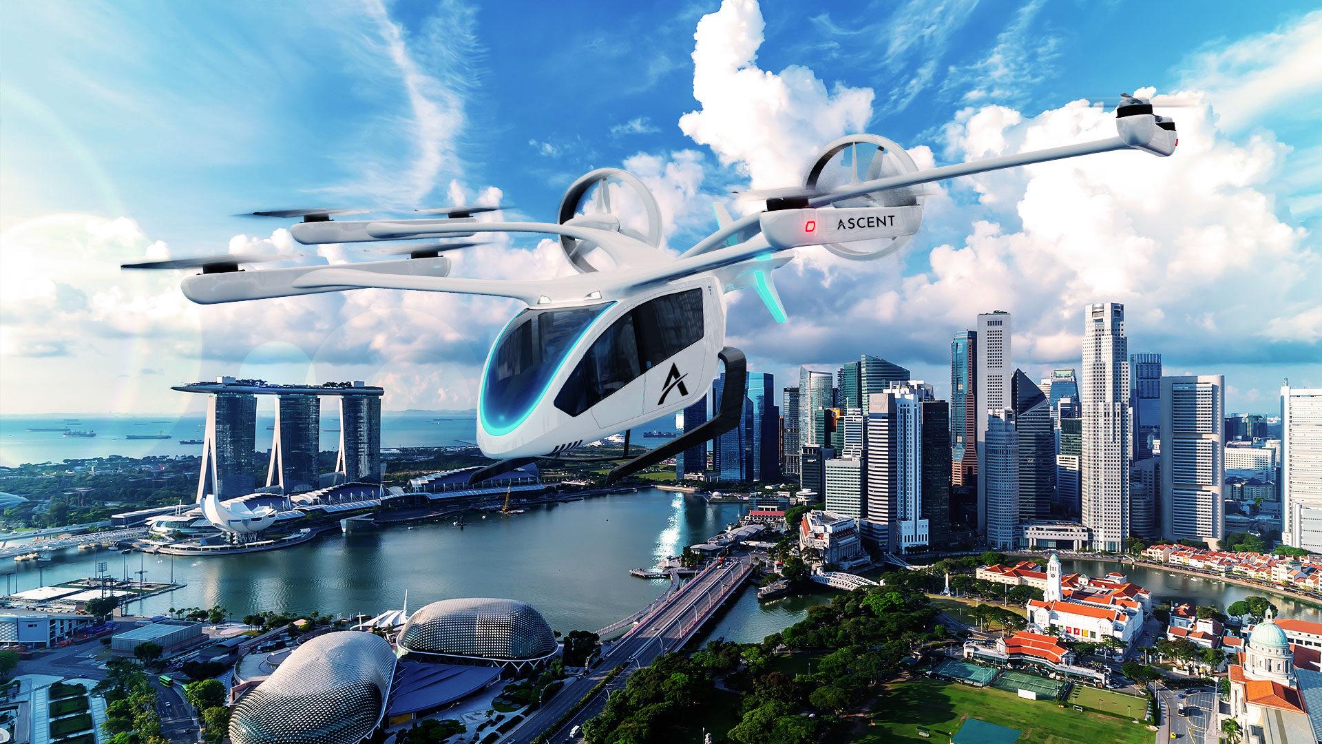 Eve Air Mobility eVTOL aircraft could operate in Singapore.