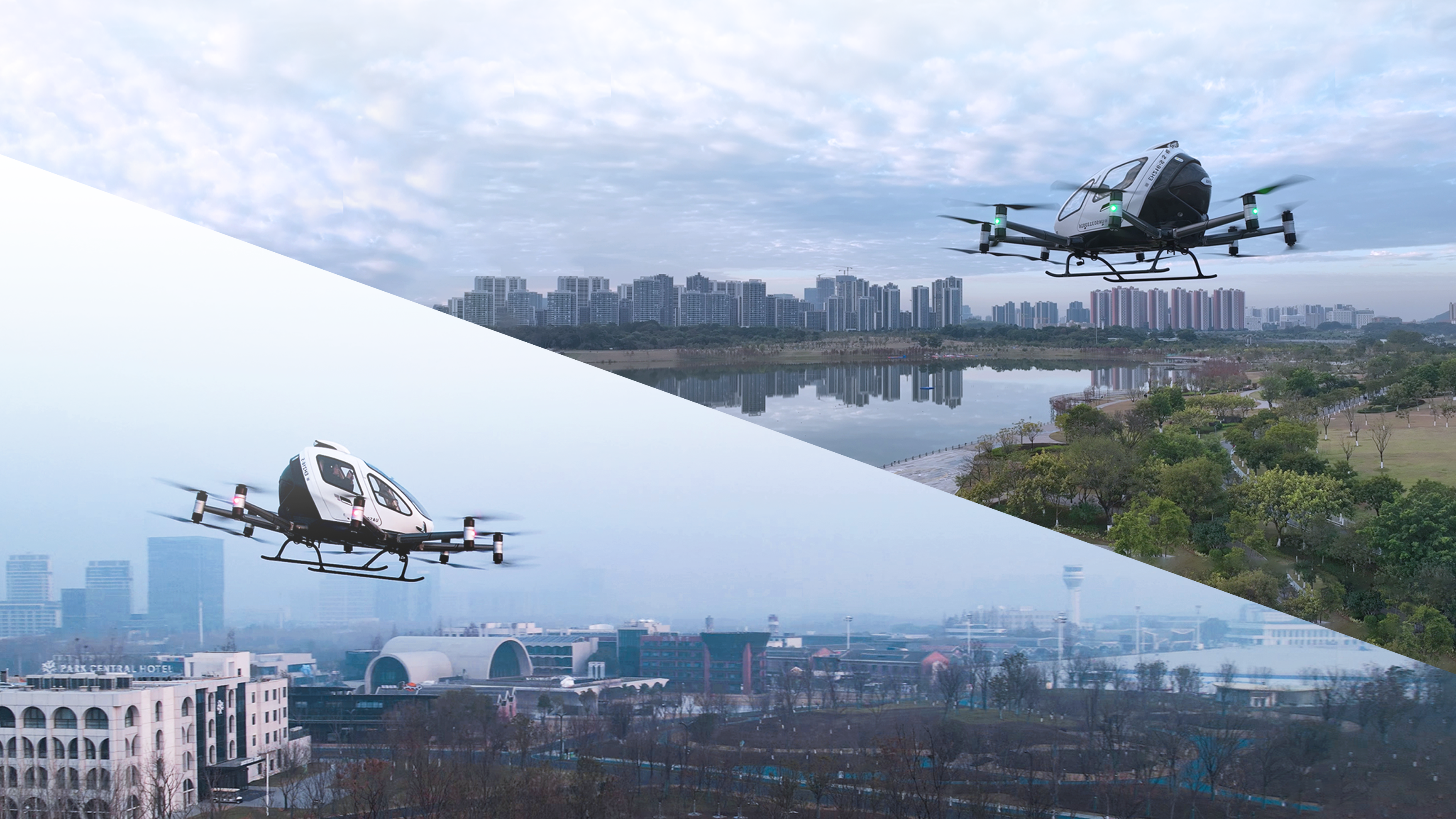 EHang demonstration flights in Guangzhou and Hefei