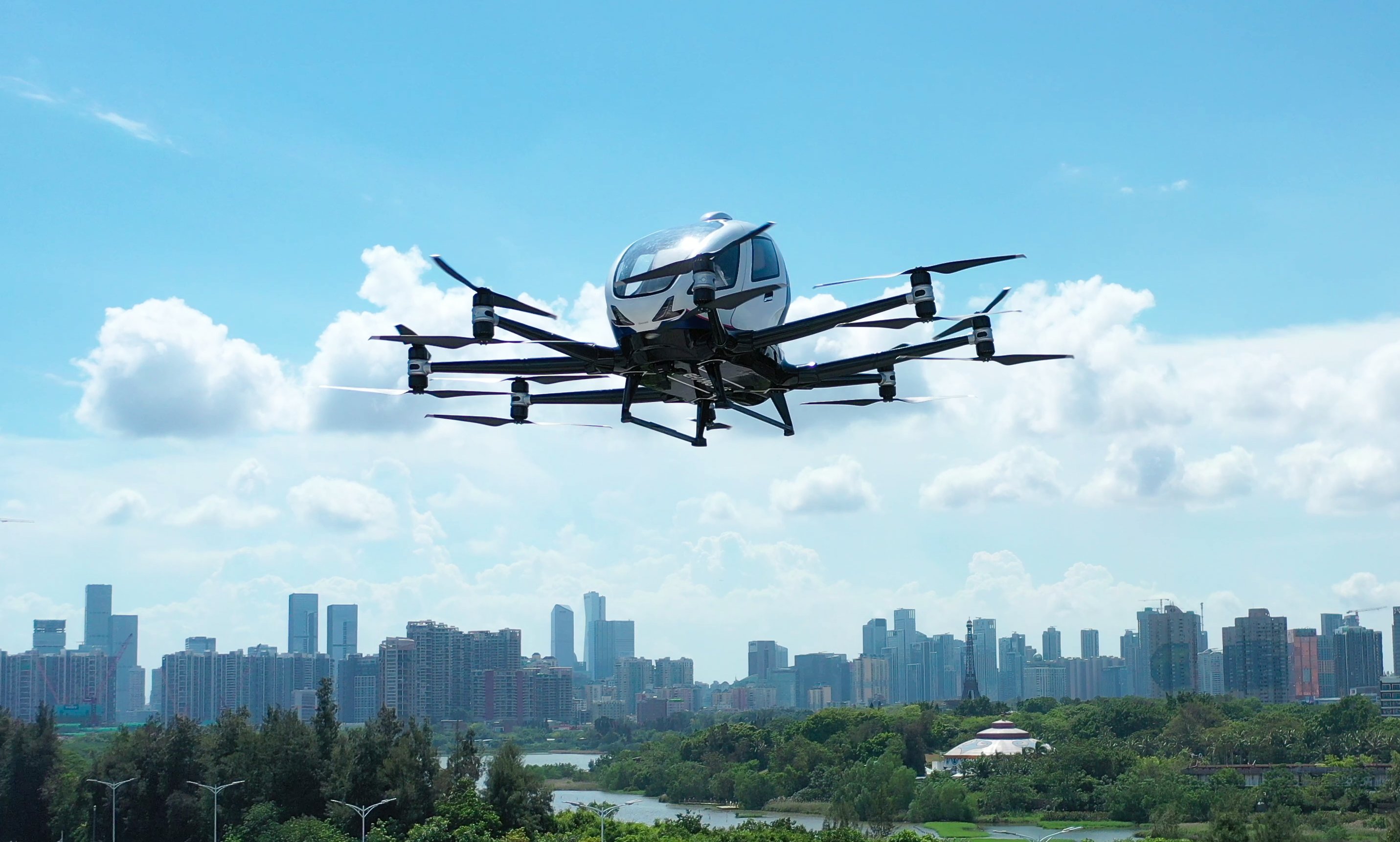 EHang is developing the EH216 as part of a family of autonomous eVTOL aircraft.