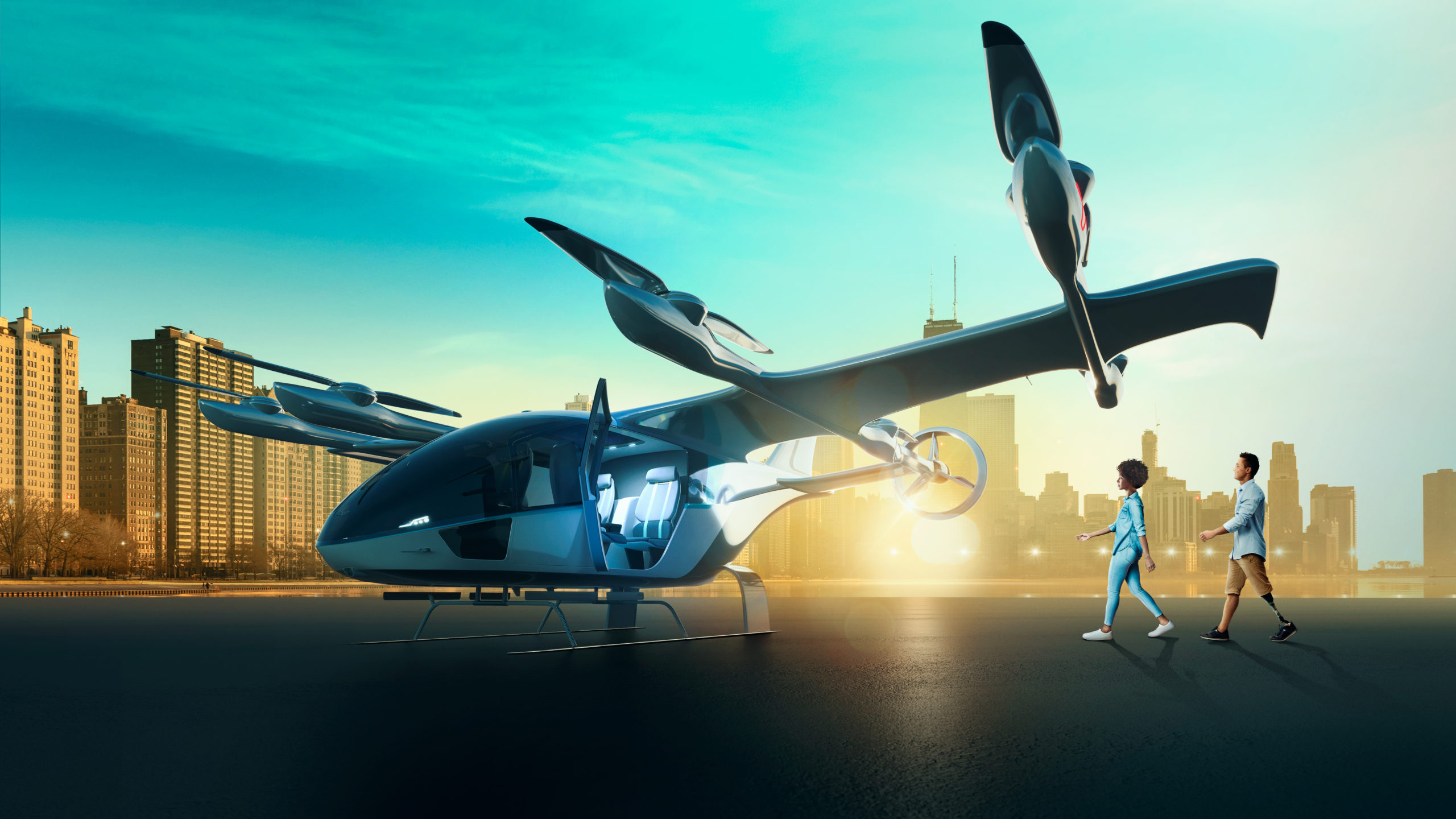 Eve intends for its planned four-passenger eVTOL aircraft to be used for air taxi services in cities such as Chicago.