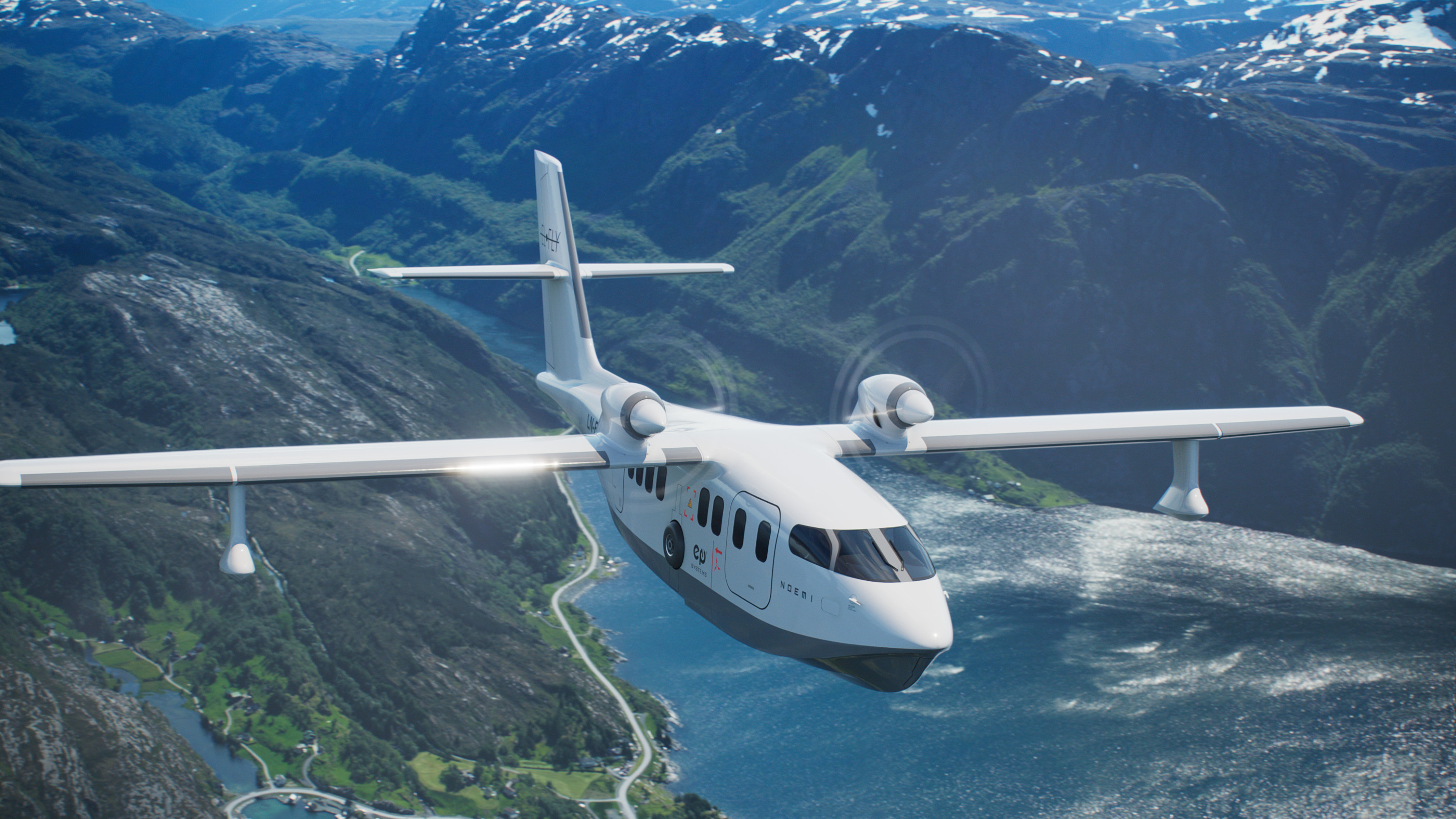 Elfly's Noemi all-electric seaplane.