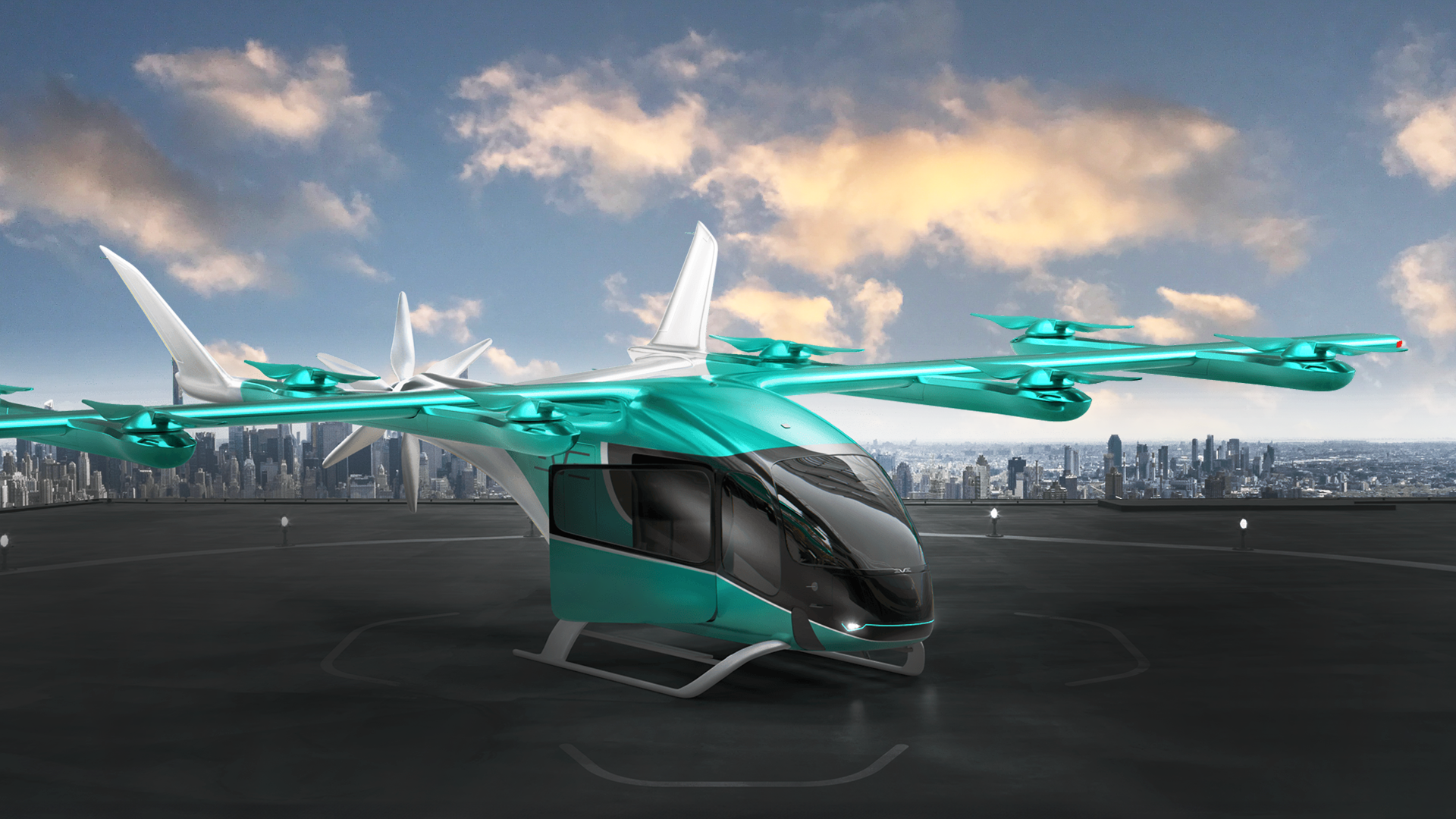 Eve Air Mobility's four-passenger eVTOL aircraft