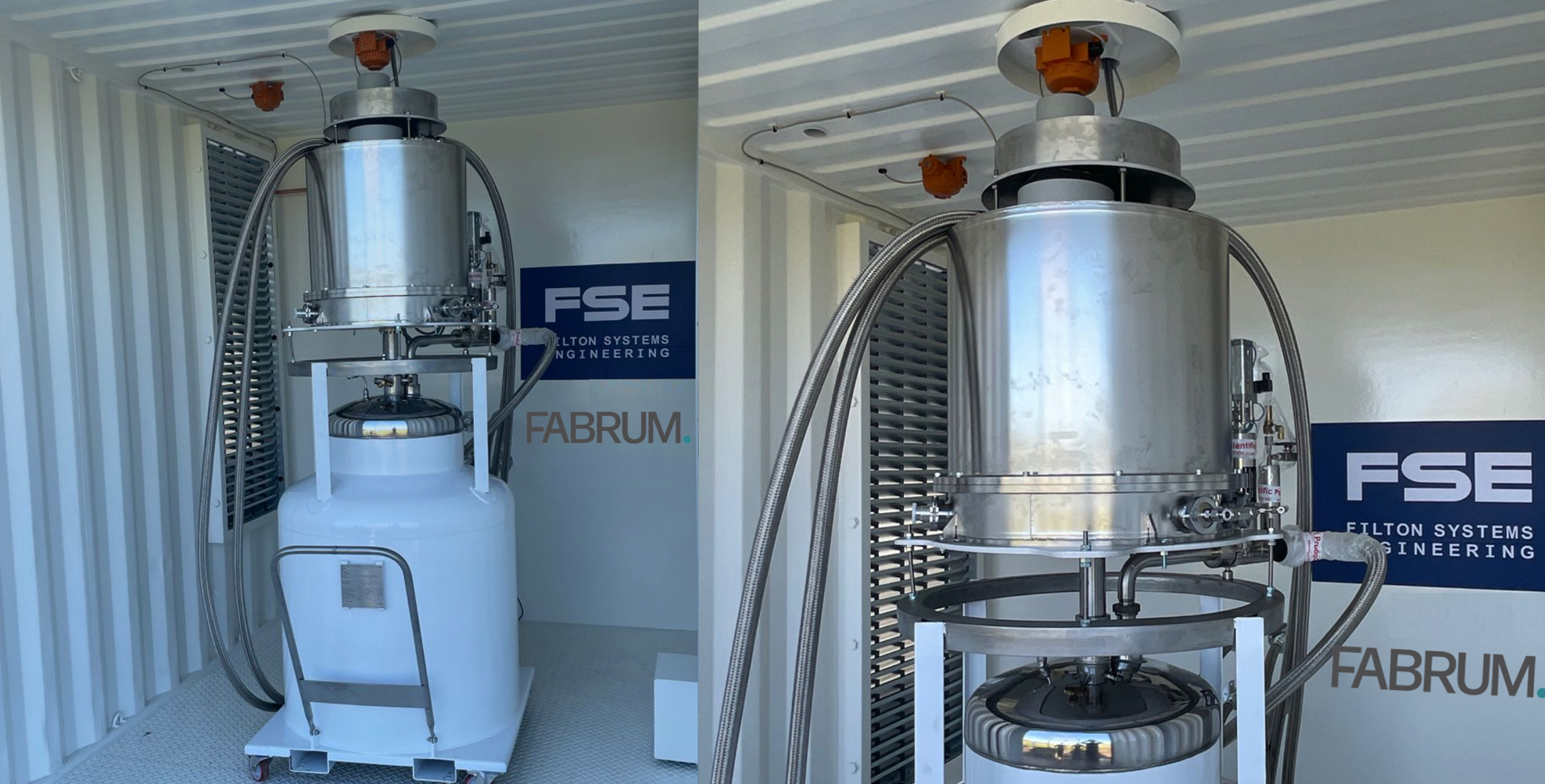 A new test center developed by Filton Systems Engineering and Fabrum includes equipment for  liquid hydrogen conditioning, liquefaction, and liquid hydrogen storage.