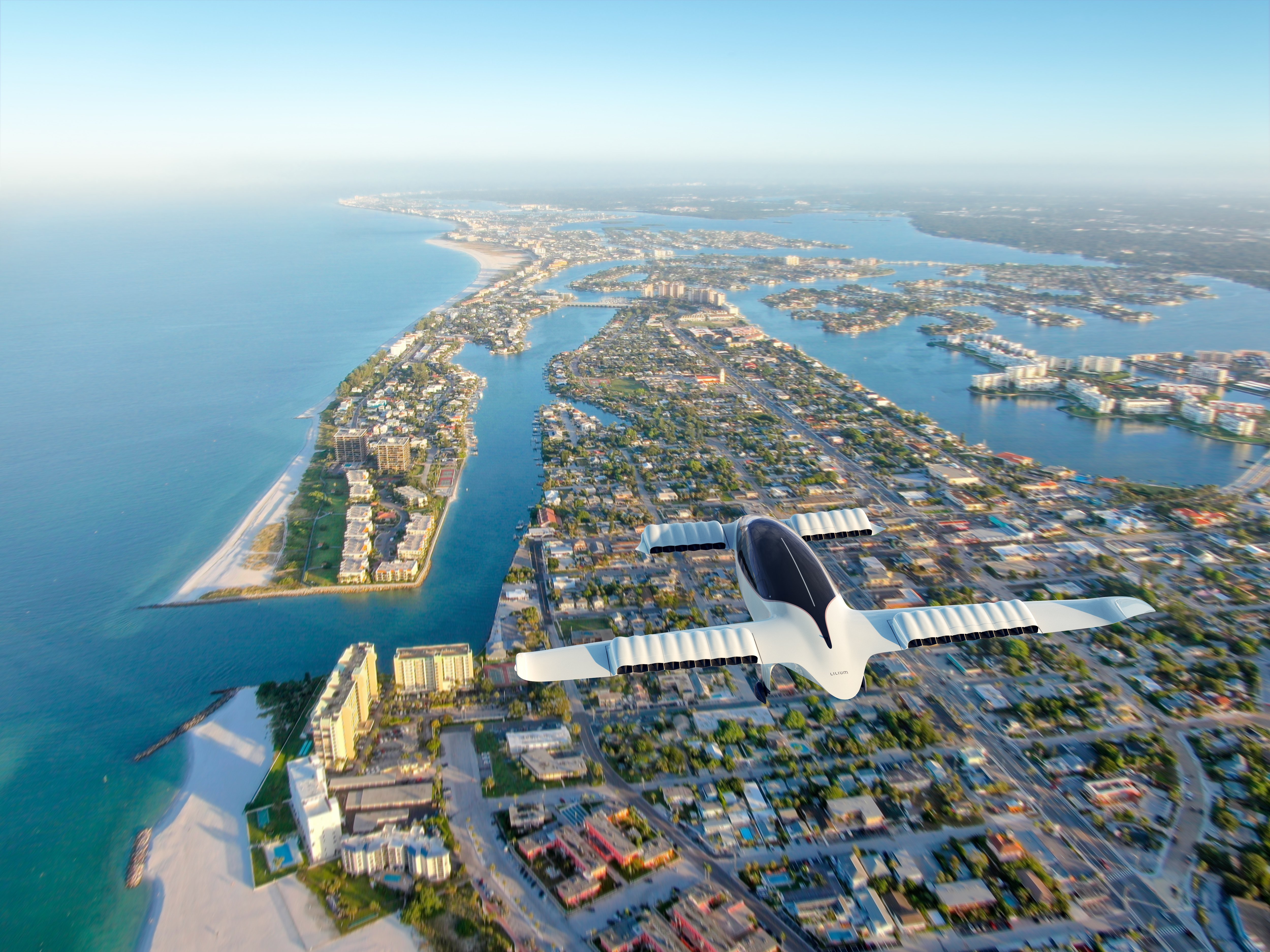 The Lilium Jet eVTOL aircraft is expected to operate in markets such as Florida.