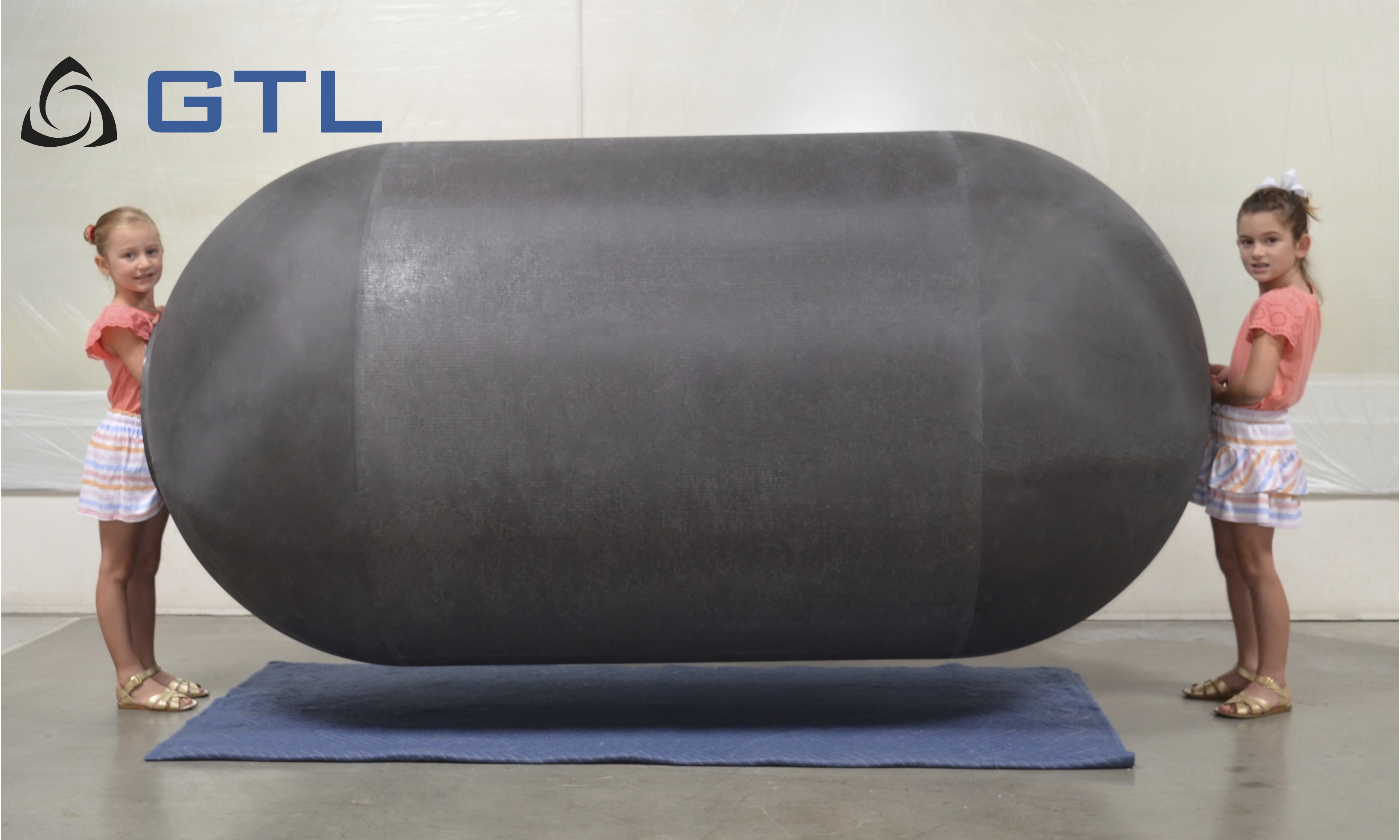 GTL's The BHL Cryotank measures 2.4 meters long with a 1.2-meter diameter and weighs 12 kilograms (roughly 26 pounds).