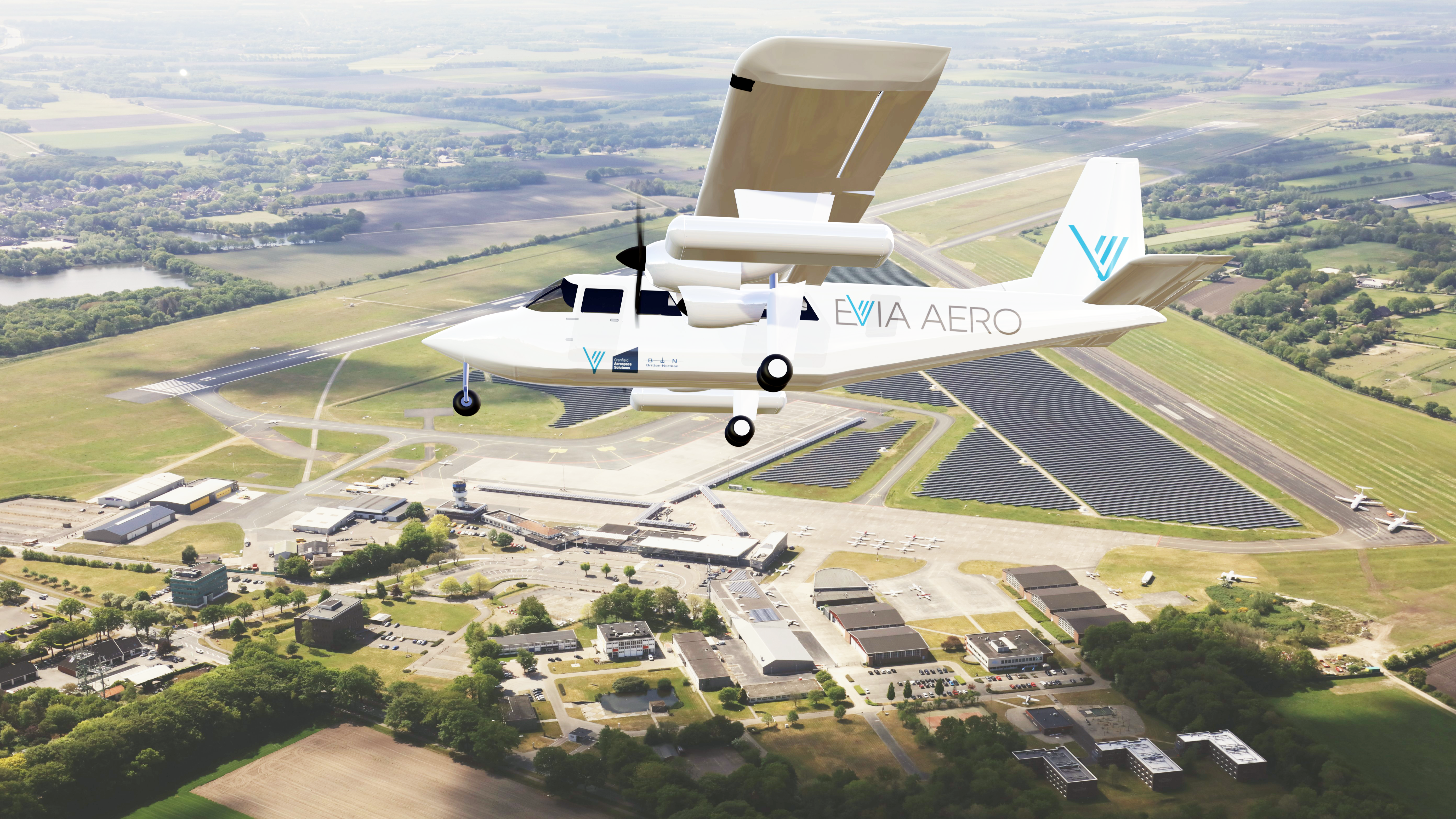 Cranfield Aerospace and German airline Evia Aero are working on plans for a hydrogen-powered 19-seat aircraft.