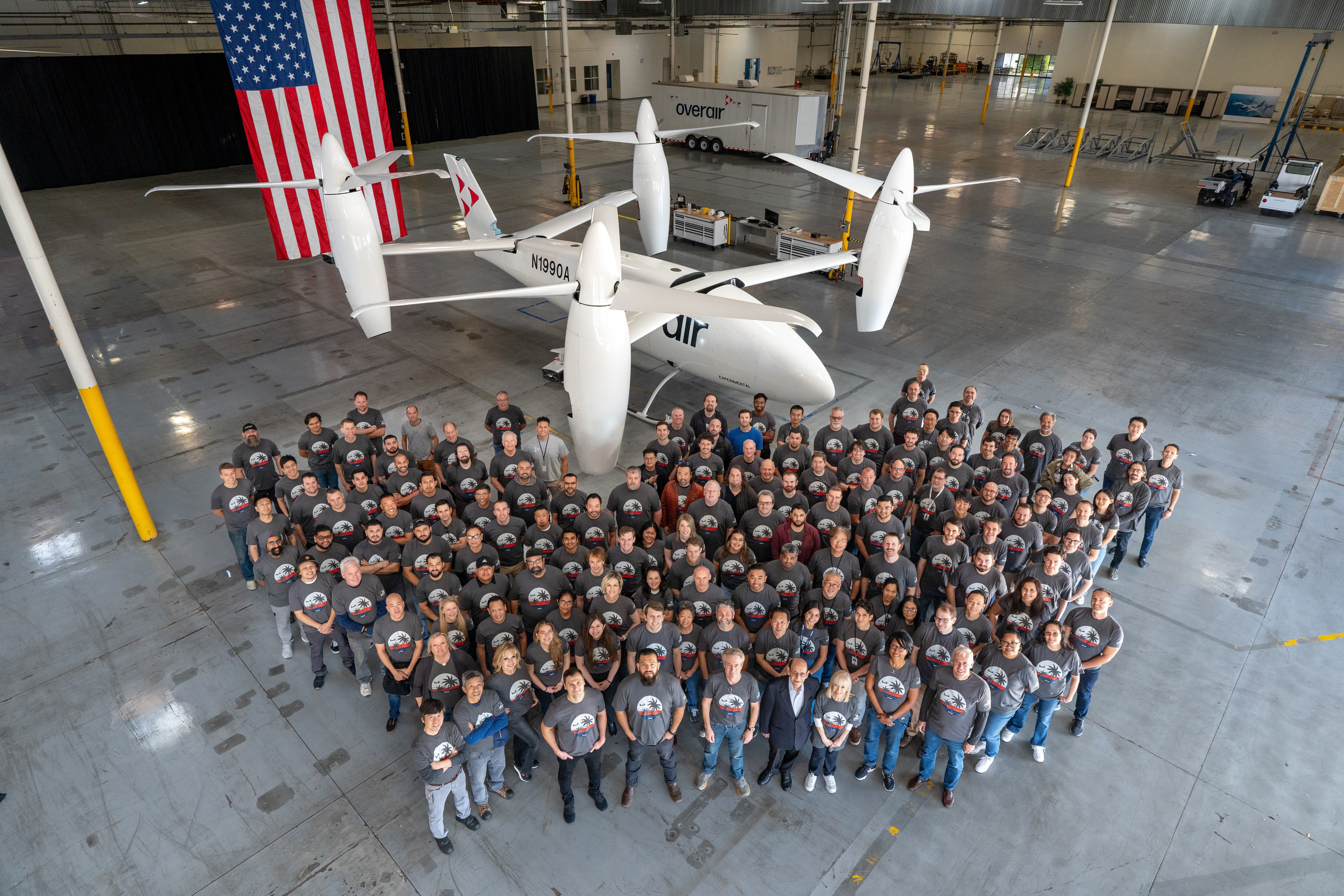 Overair's first Butterfly eVTOL prototype