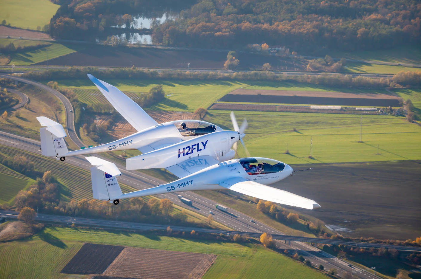 H2Fly's HY4 hydrogen technology demonstrator aircraft.