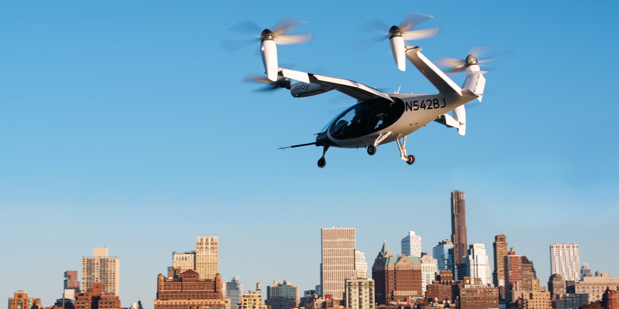 Joby's eVTOL aircraft conducted public flight demonstrations in New York City in November 2023.