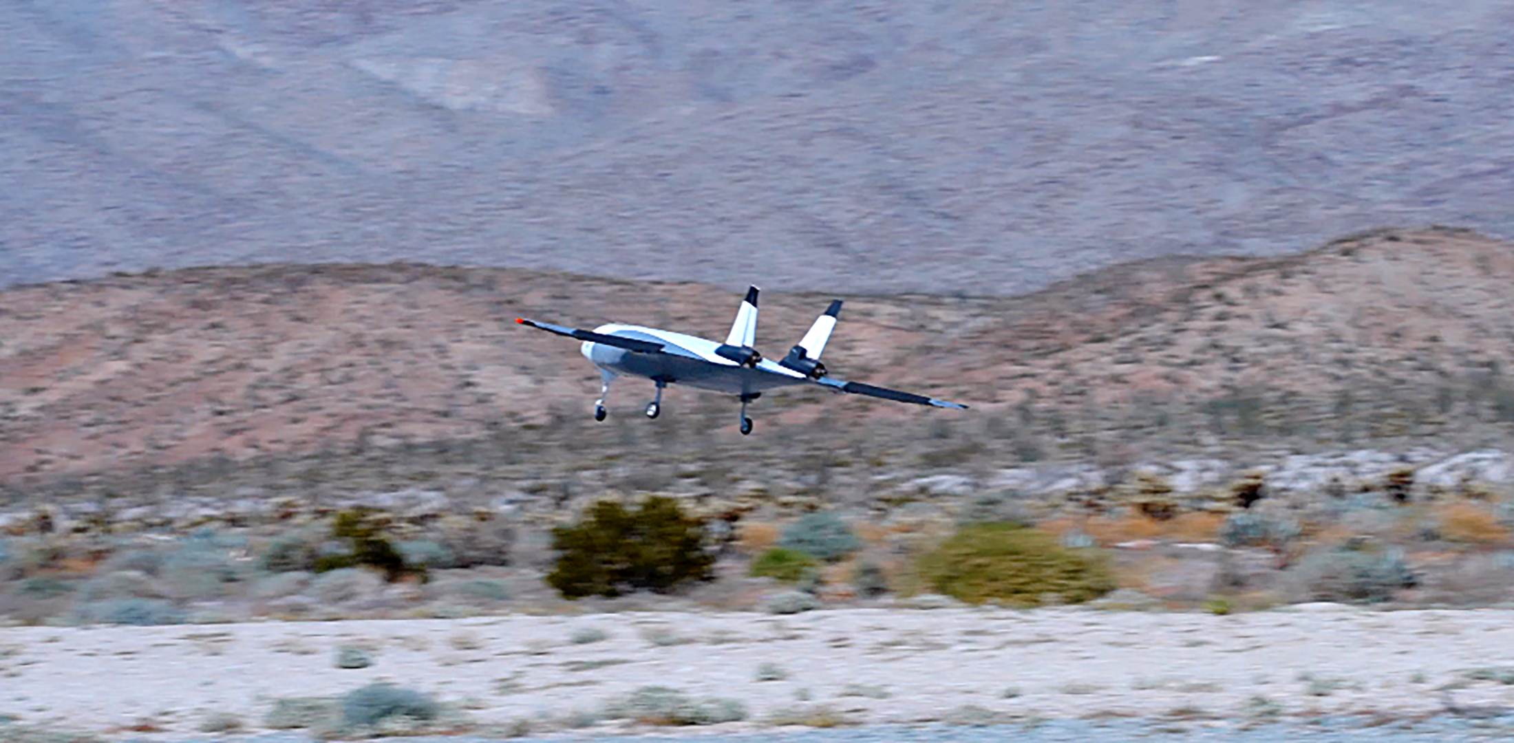 Natilus's quarter-scale technology demonstrator is pictured during one of its first flights