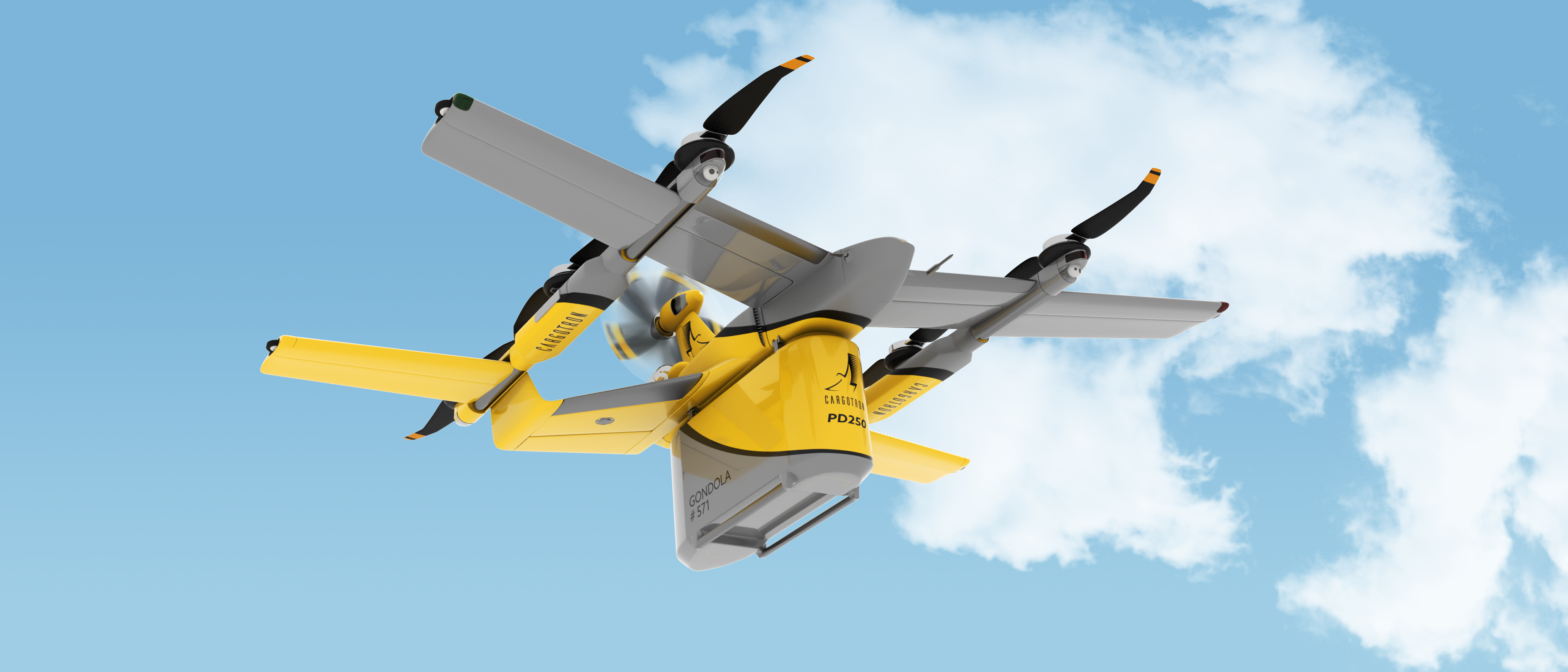 CargoTron's PD250 remotely piloted drone freighter.