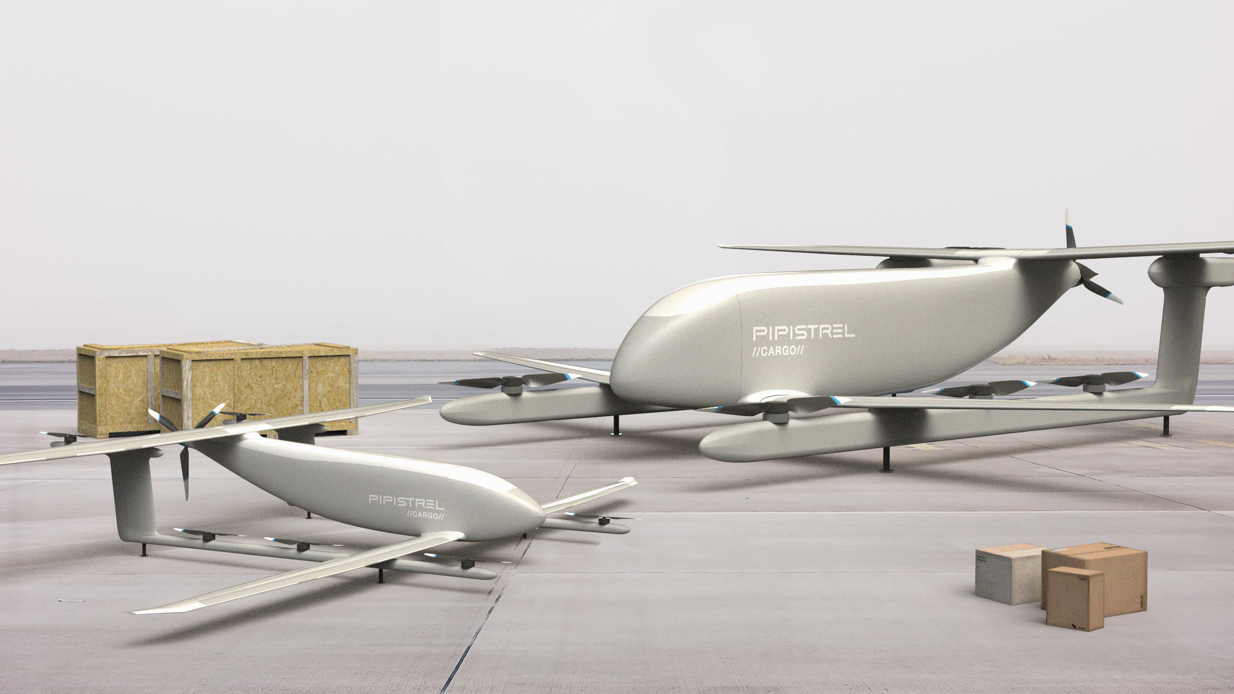 Pipistrel Nuuva V300 and V20 UAVs