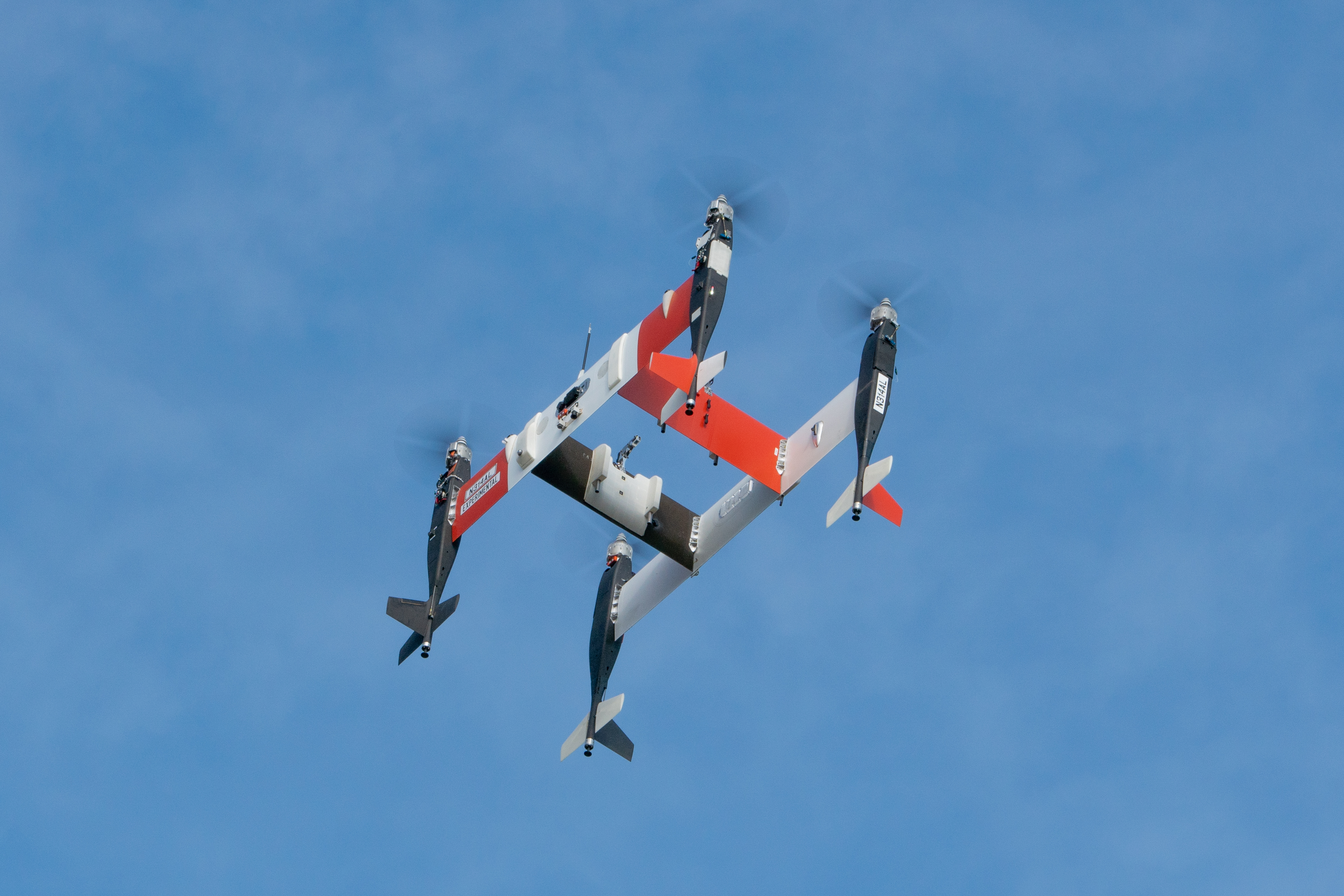 Bell Autonomous Pod Transport flying near Alliance Airport in Texas (Photo: Bell)