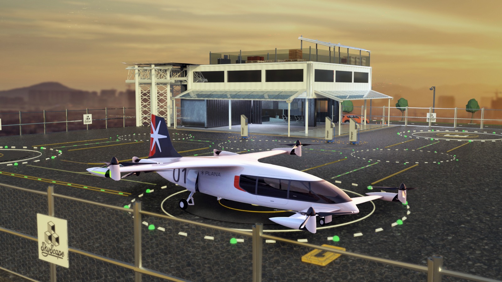 SkyScape is working on plans for vertiports in the Asia-Pacific region.