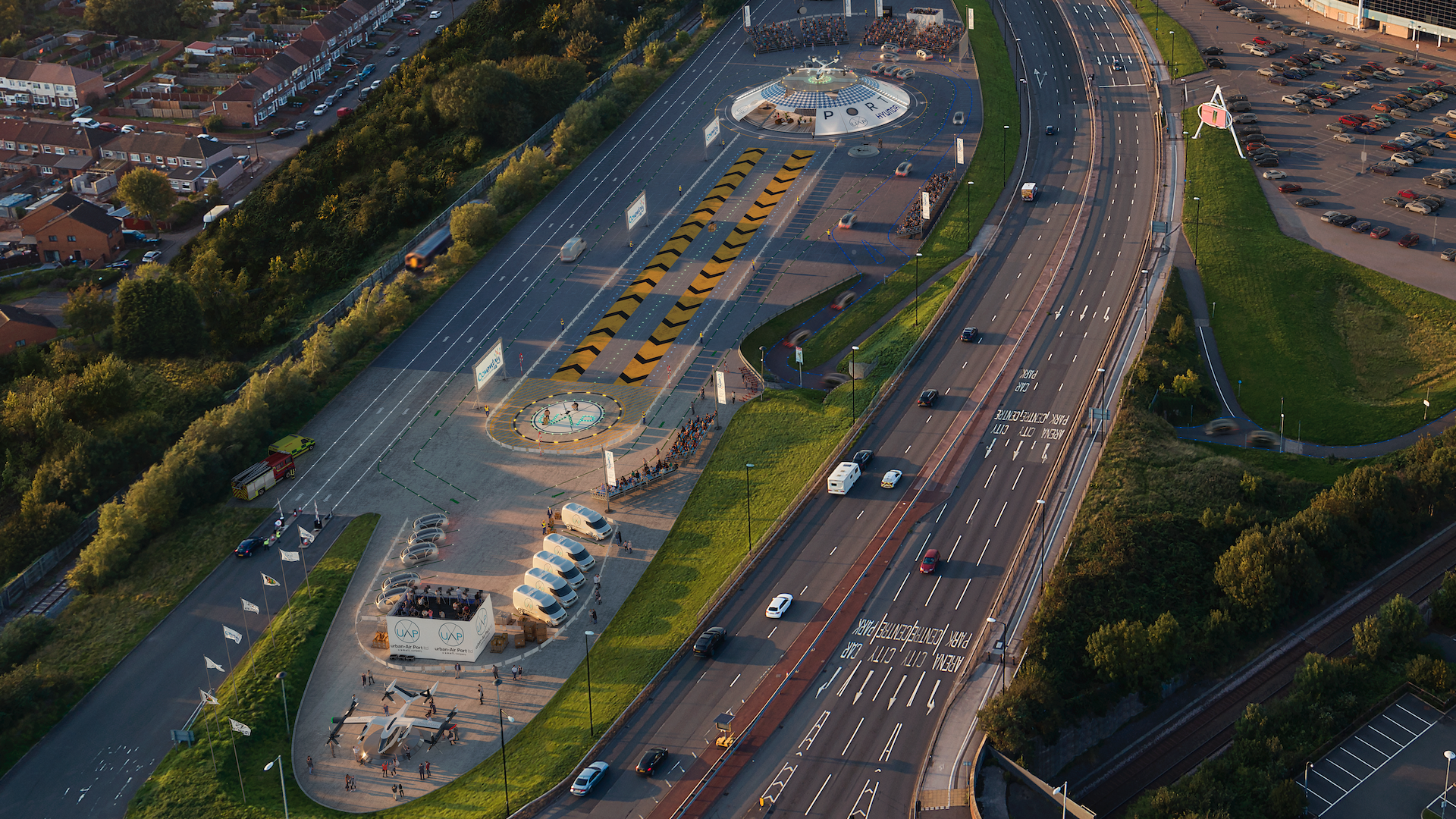 Urban Air Port is developing a vertiport for eVTOL aircraft at Coventry in the UK.