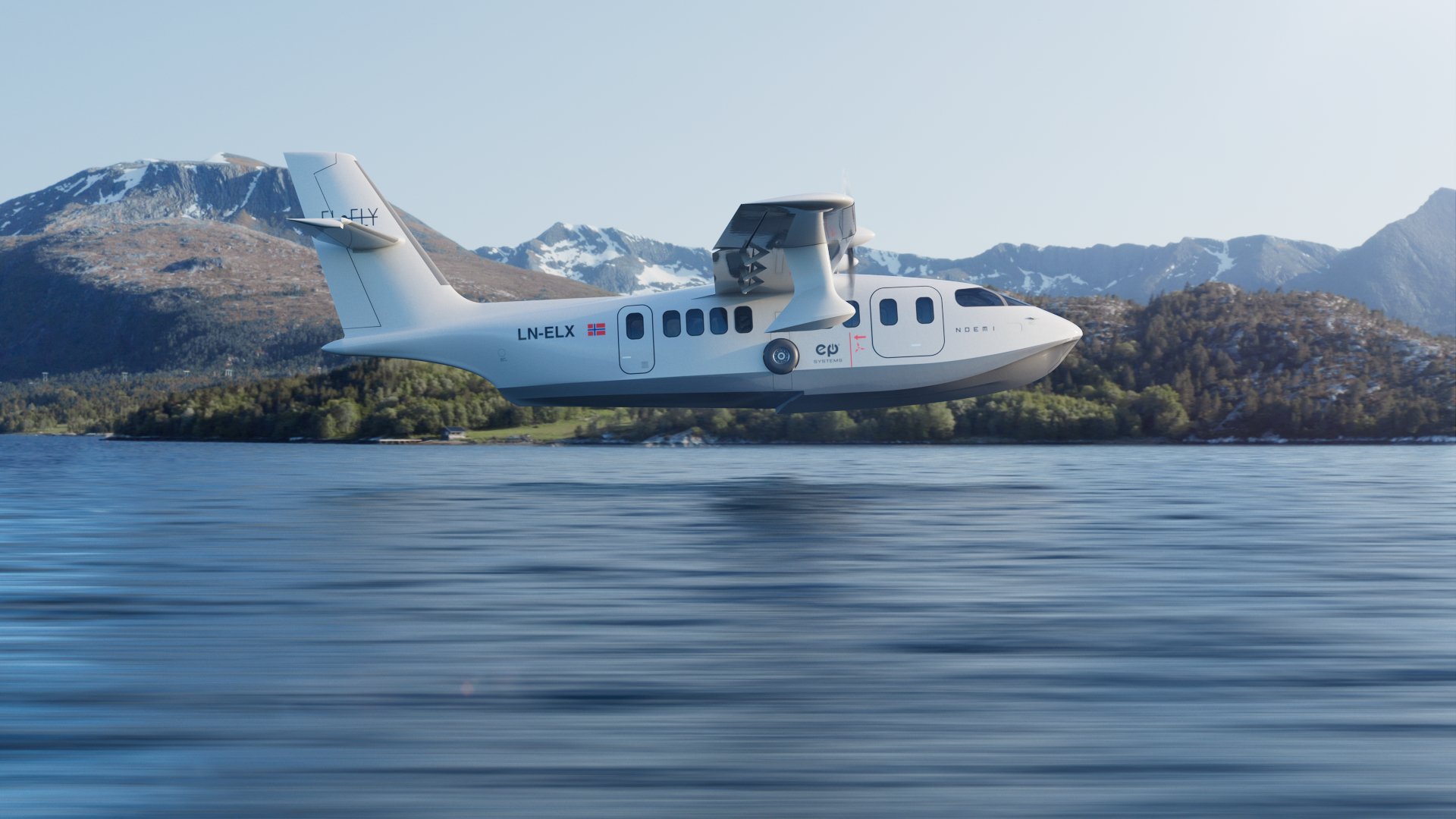 Elfly's Noemi all-electric seaplane.