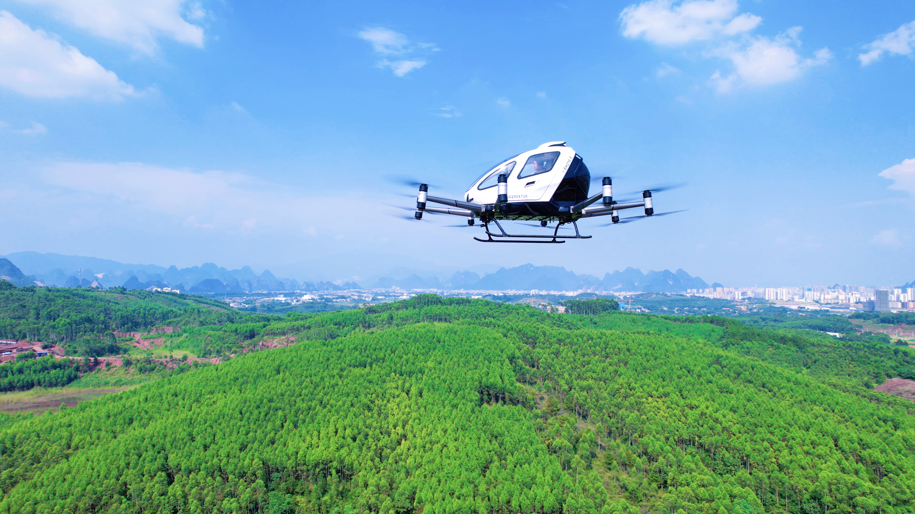 EHang's EH216-S eVTOL aircraft