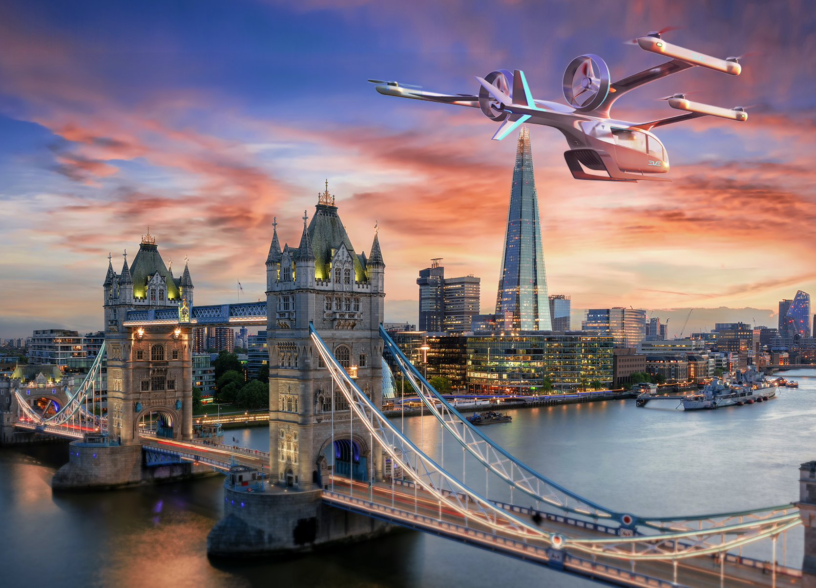 London could be among the early adopters of eVTOL aircraft services.