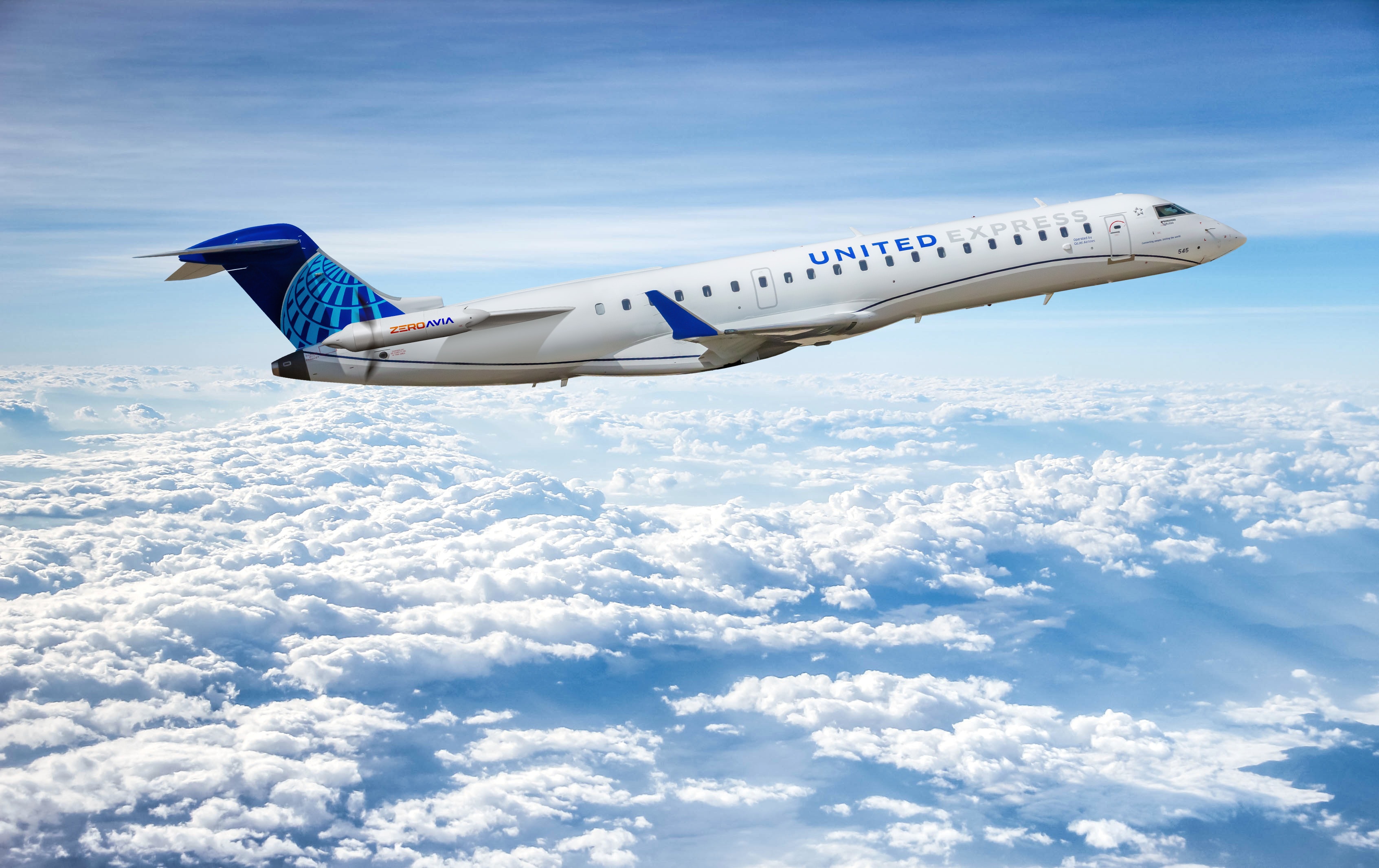 Bombardier CRJ550 powered by hydrogen