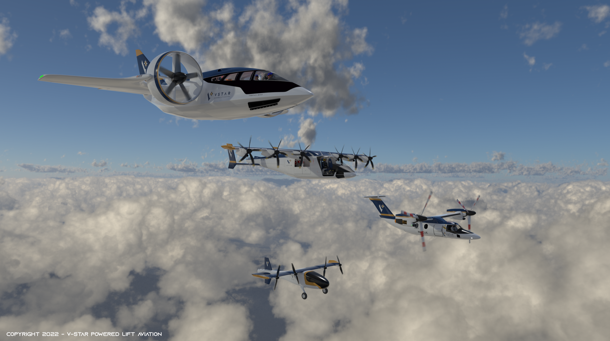 V-Star's fleet of VTOL aircraft