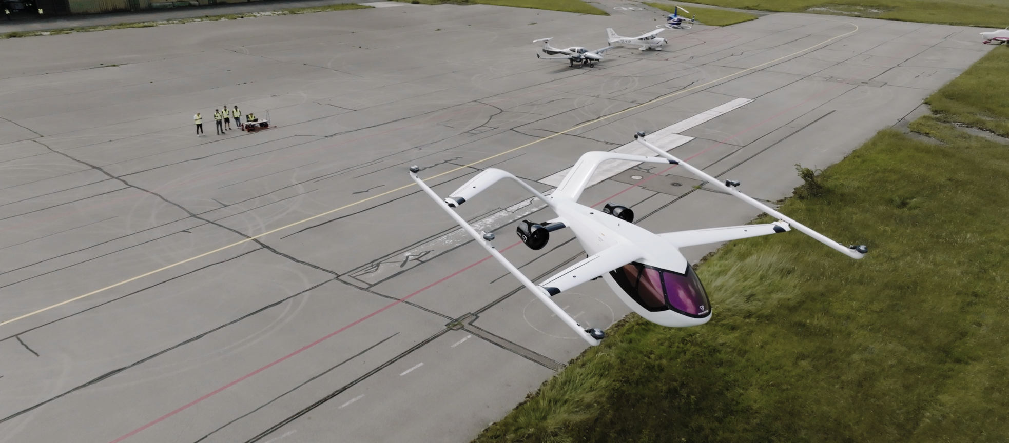 Volocopter's four-passenger VoloConnect eVTOL aircraft.