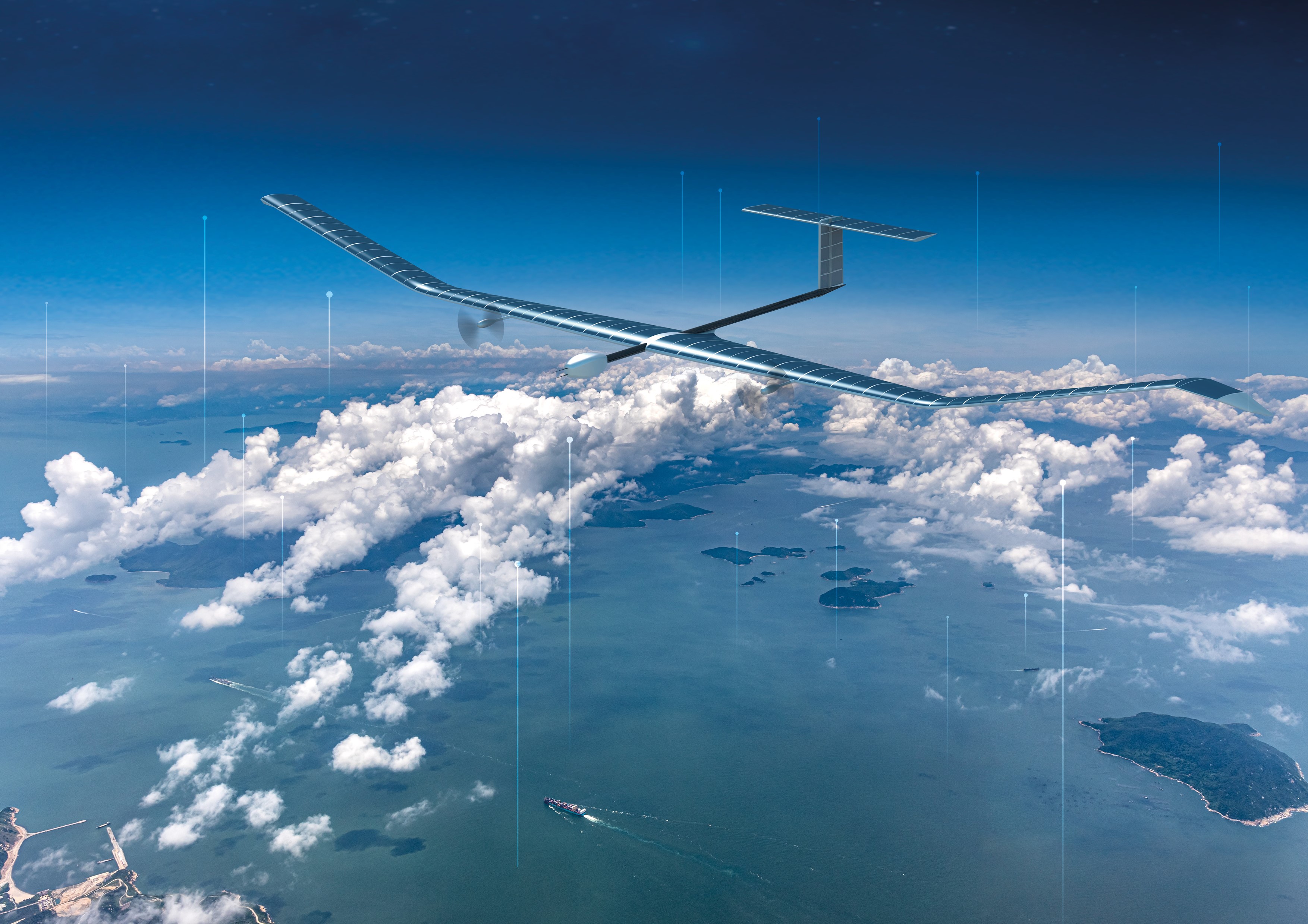 Airbus's Zephyr solar-powered surveillance drone.