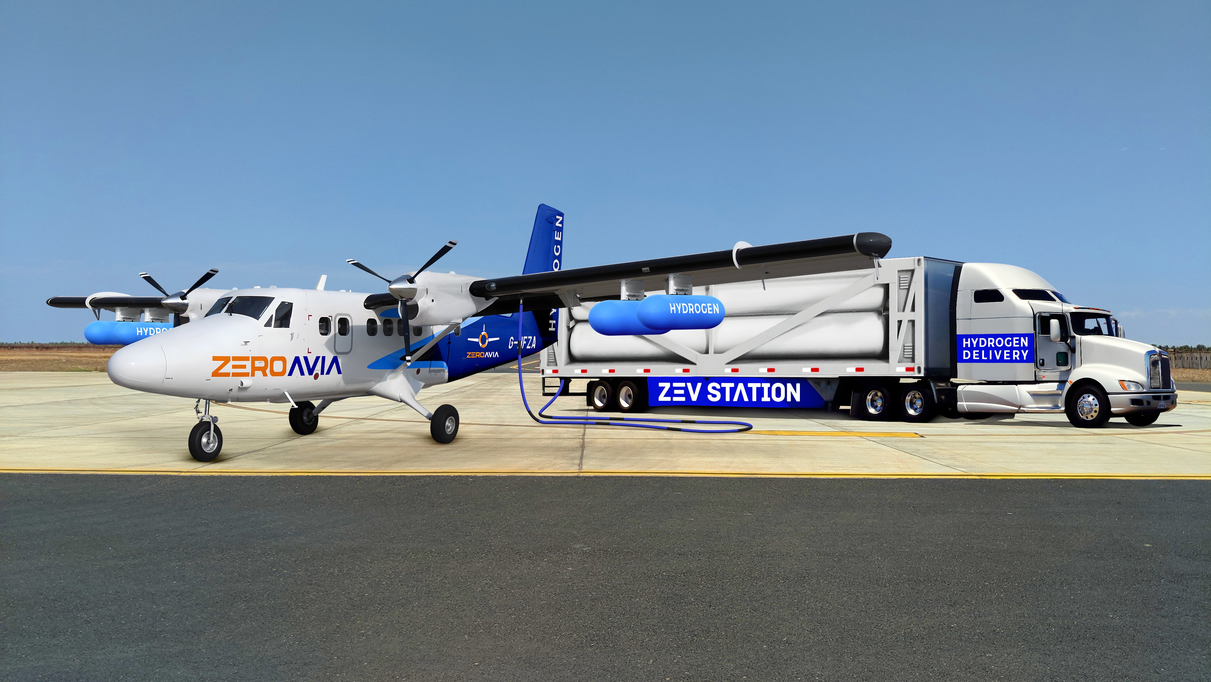 ZeroAvia is working with airports to establish hydrogen fueling infrastructure.