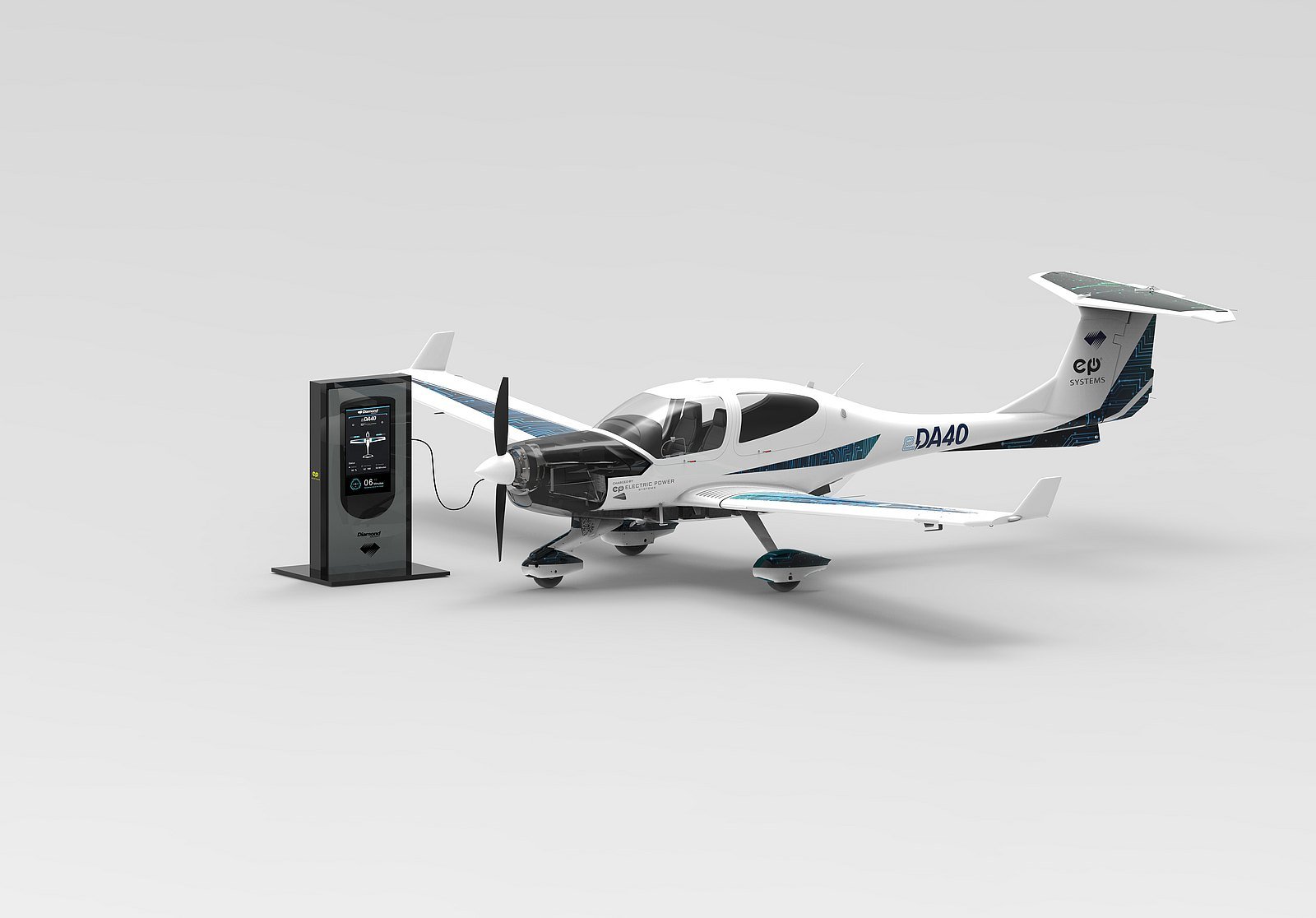 Diamond Aircraft's eDA40 electric-powered light aircraft.