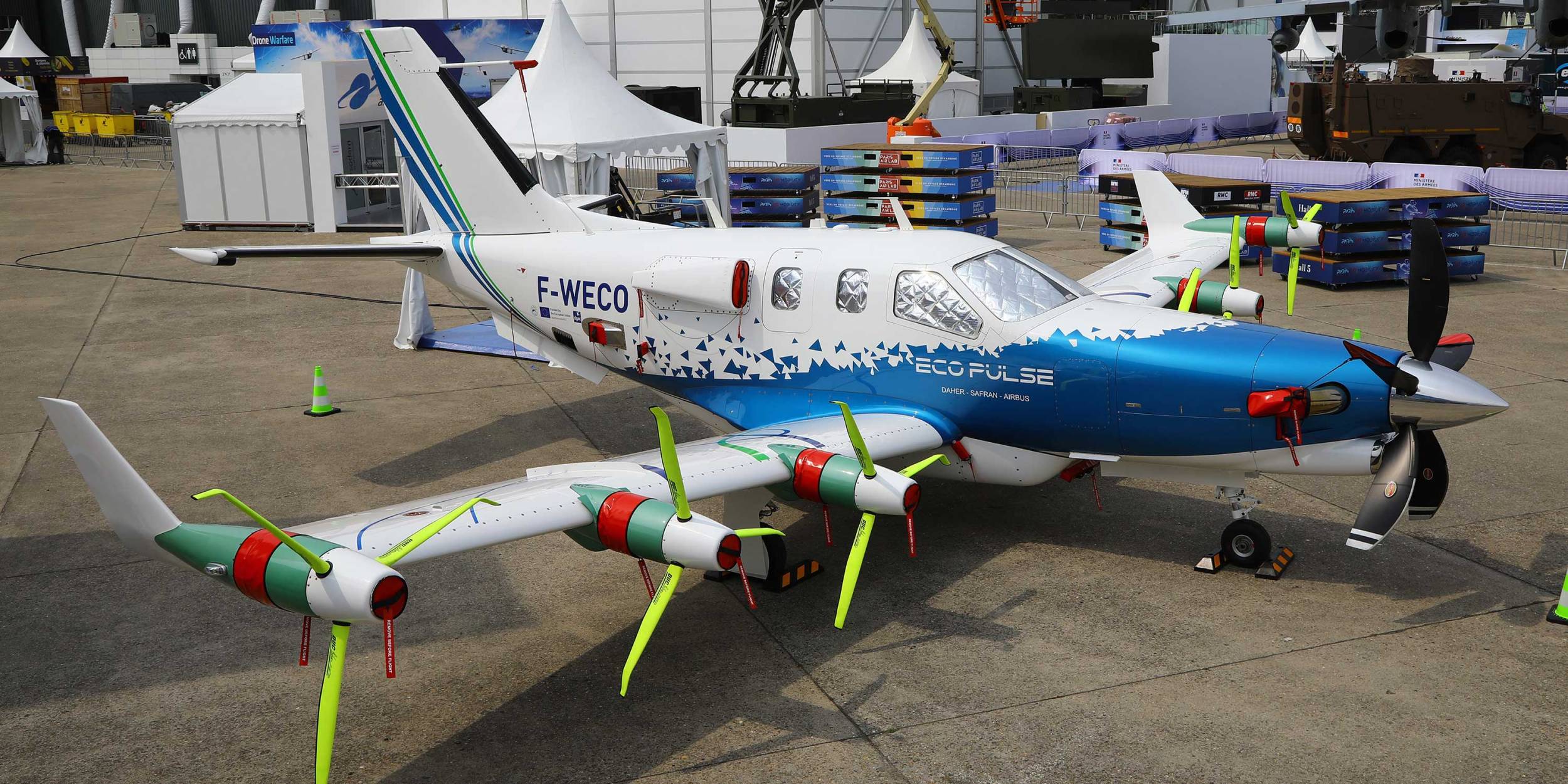 EcoPulse on display at the Paris Airshow