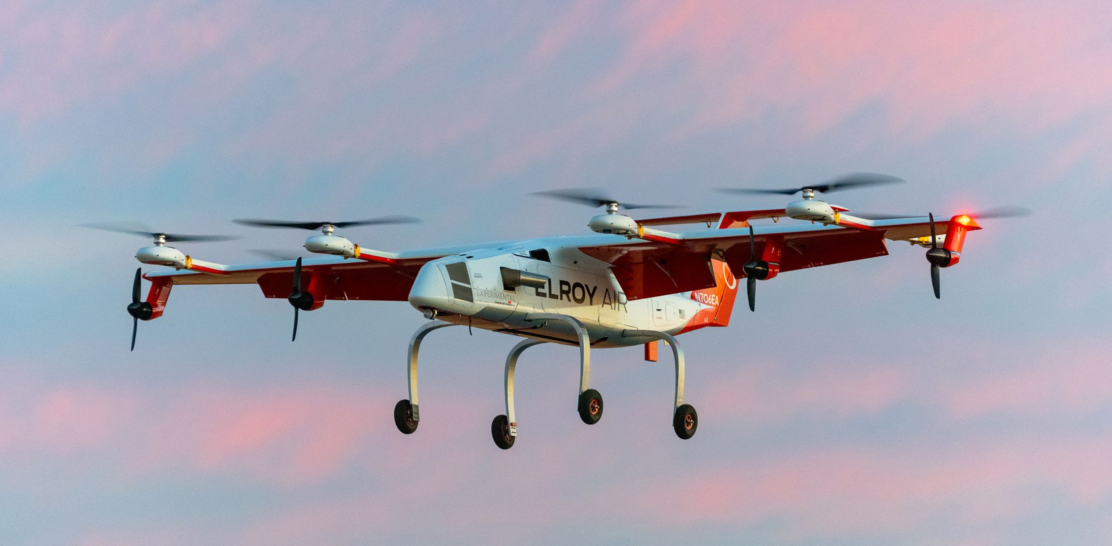 Elroy Air's Chaparral C1 prototype is pictured during its first flight